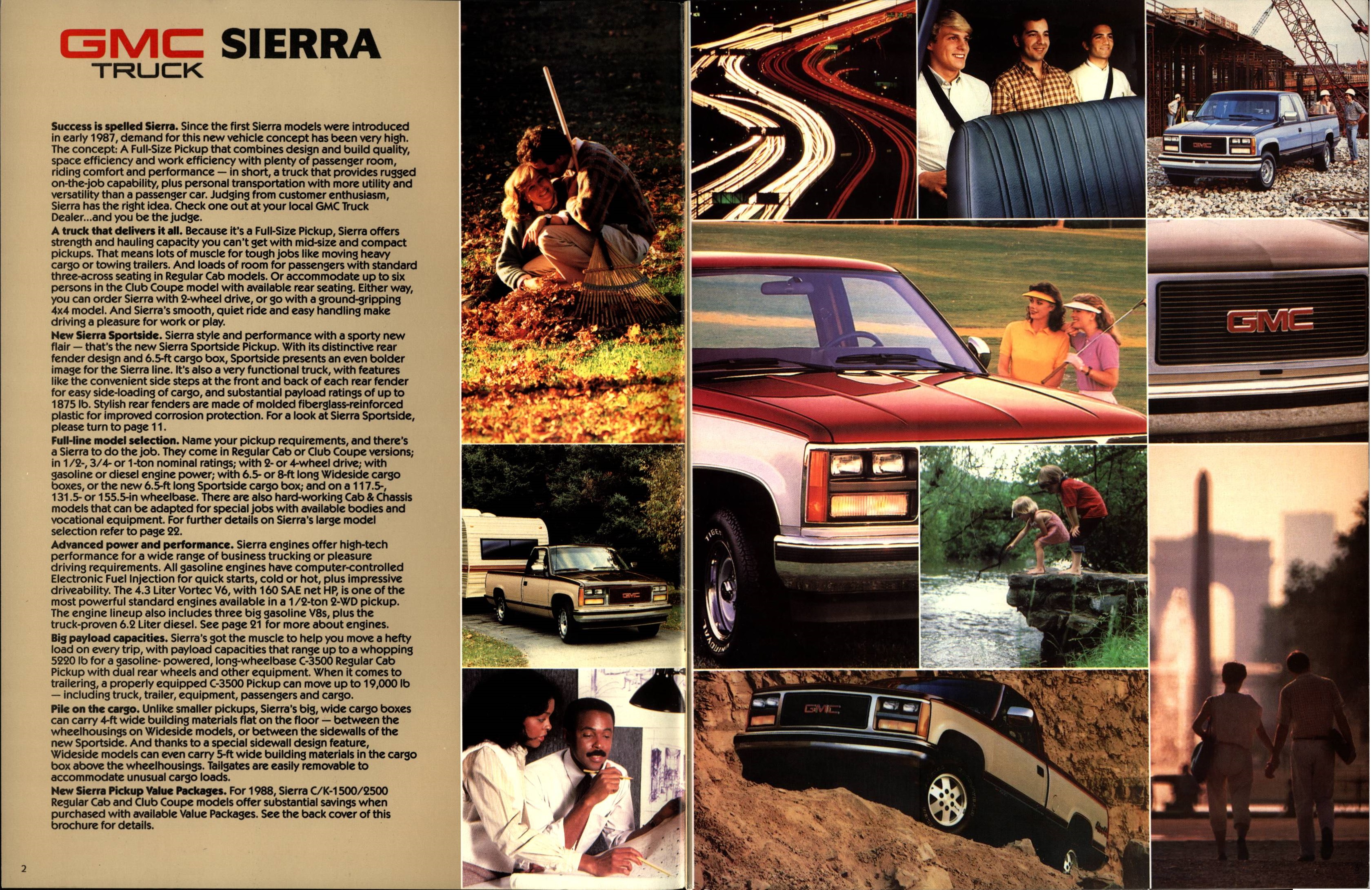 1988 GMC Sierra Brochure (Rev) 02-03