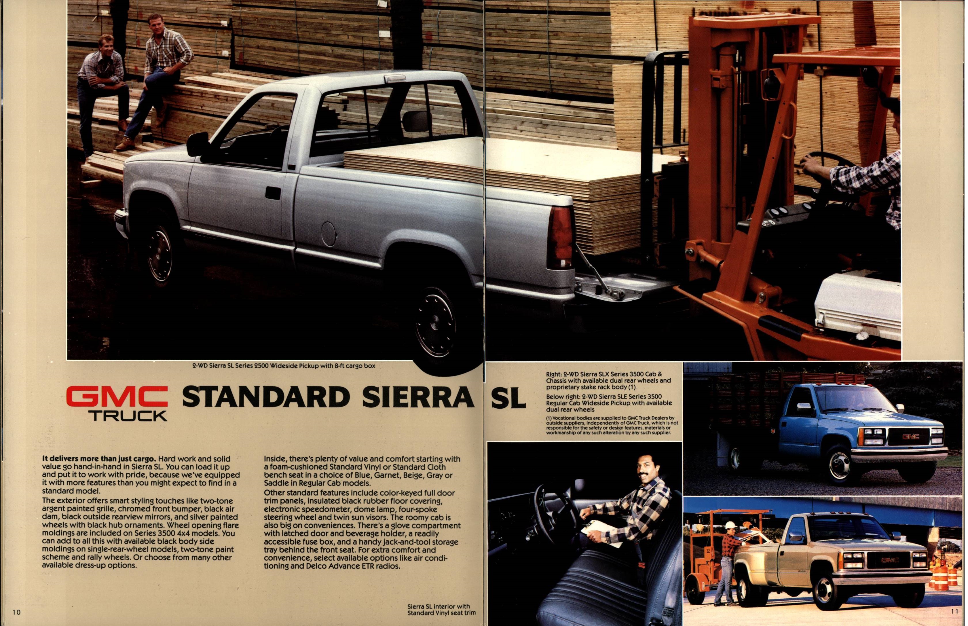 1988 GMC Sierra Brochure (Rev) 10-11