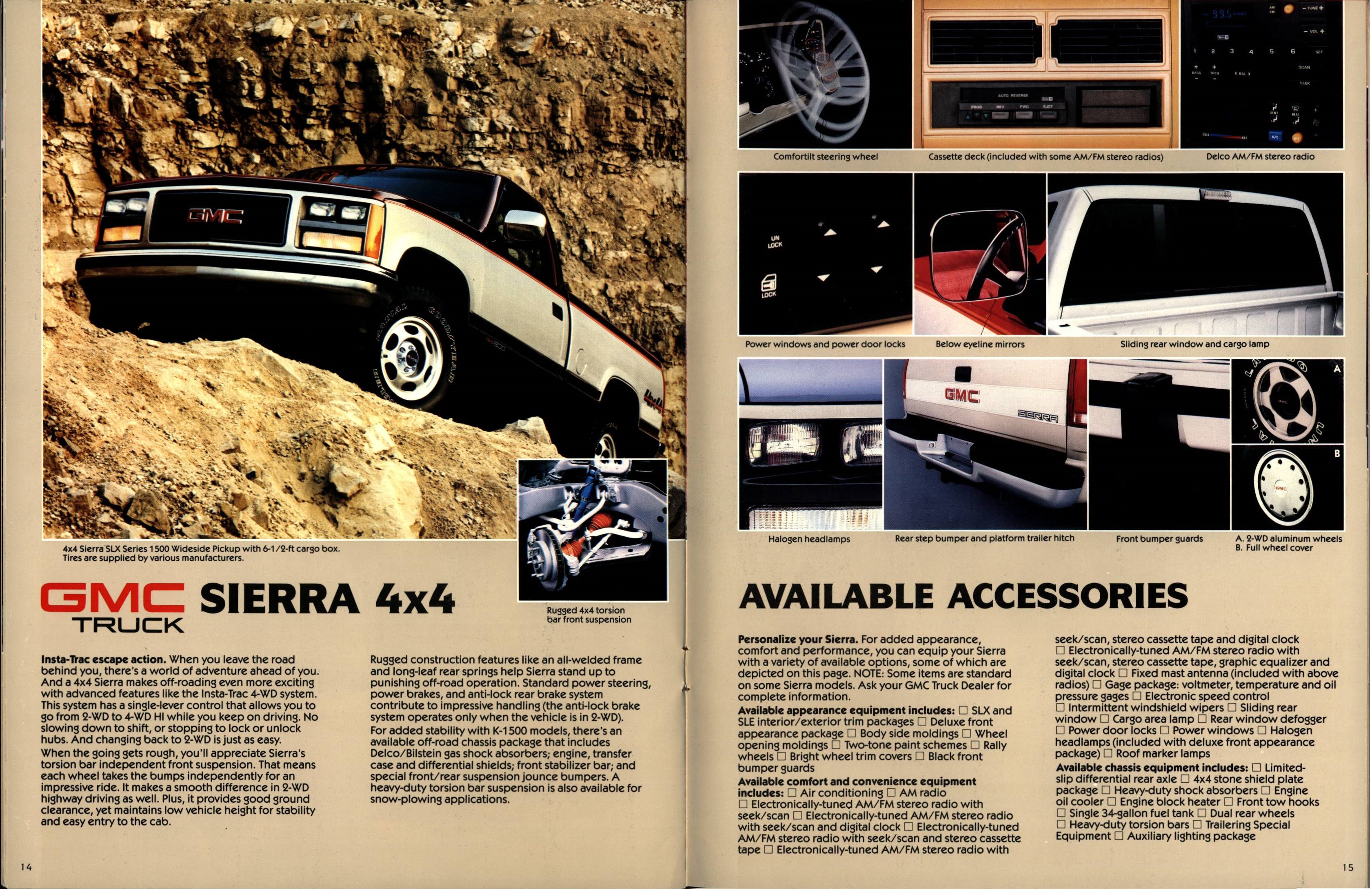 1988 GMC Sierra Brochure (Rev) 14-15