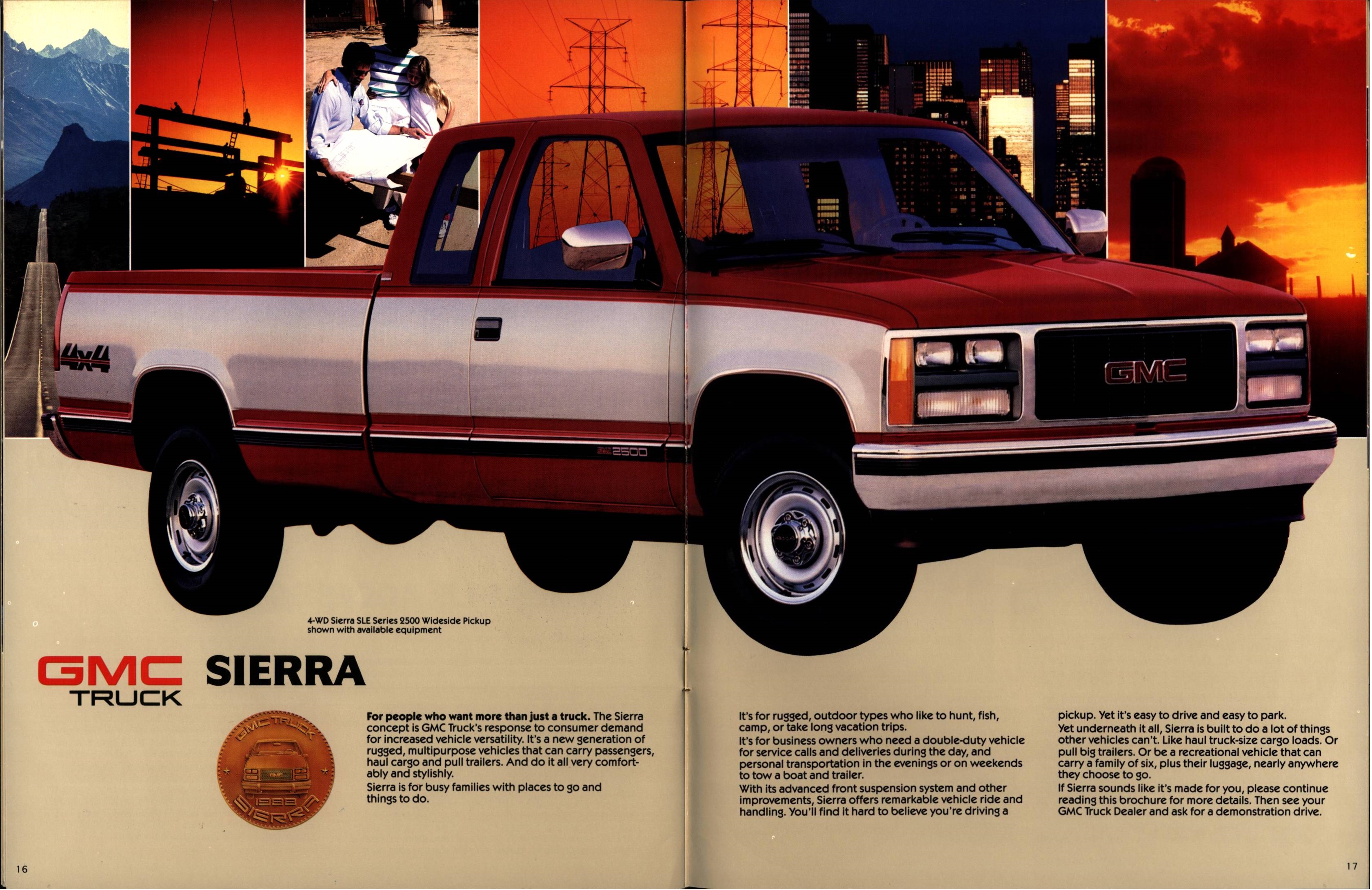 1988 GMC Sierra Brochure (Rev) 16-17