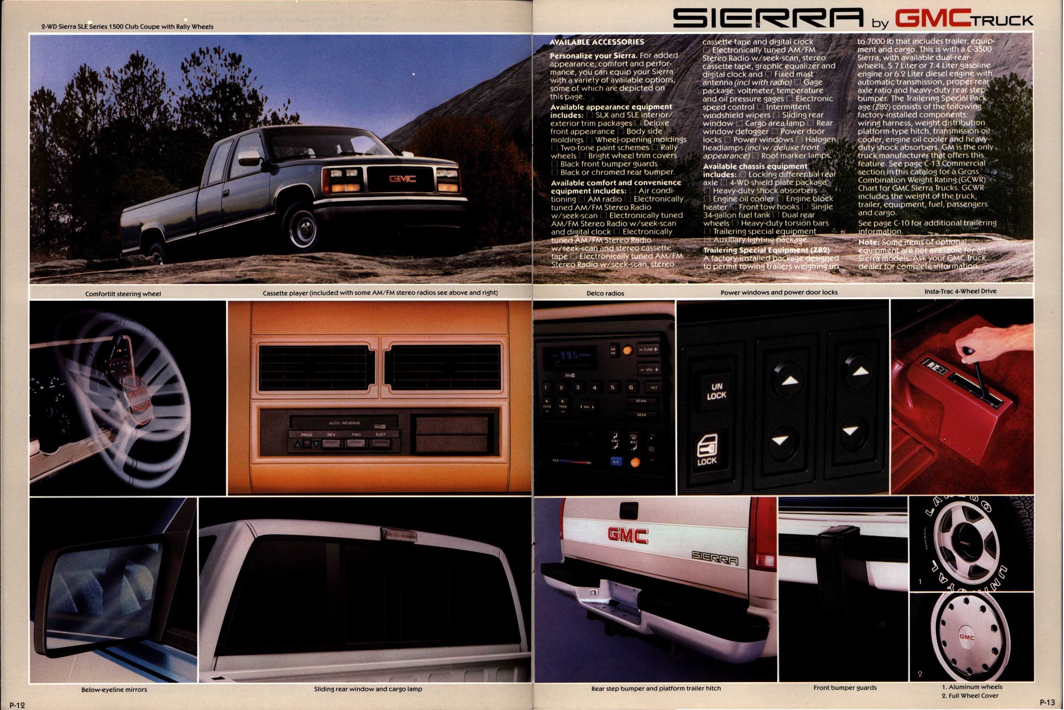 1988 GMC Sierra Brochure P-12-P-13