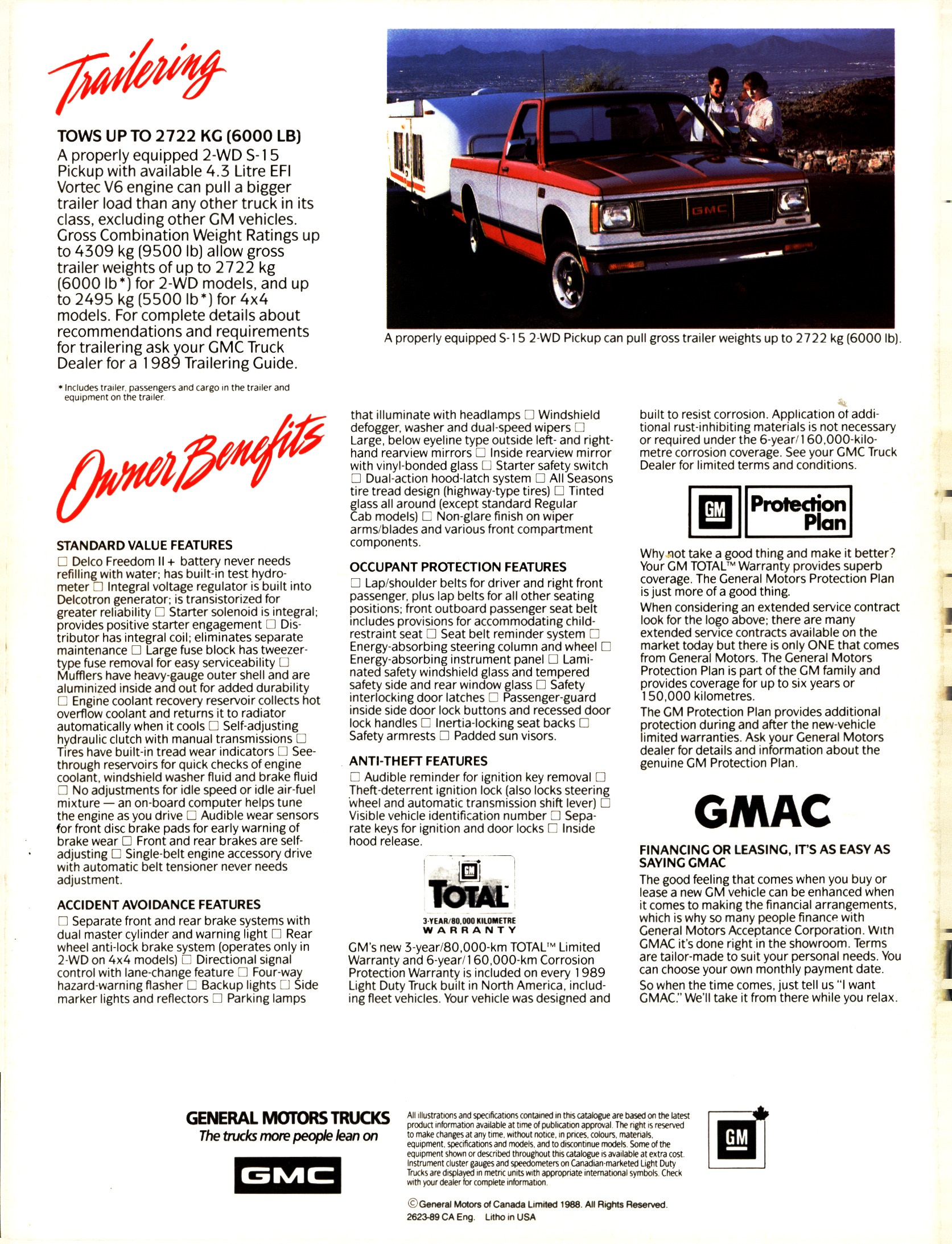 1989 GMC S-15 Pickups Brochure (Cdn) 20