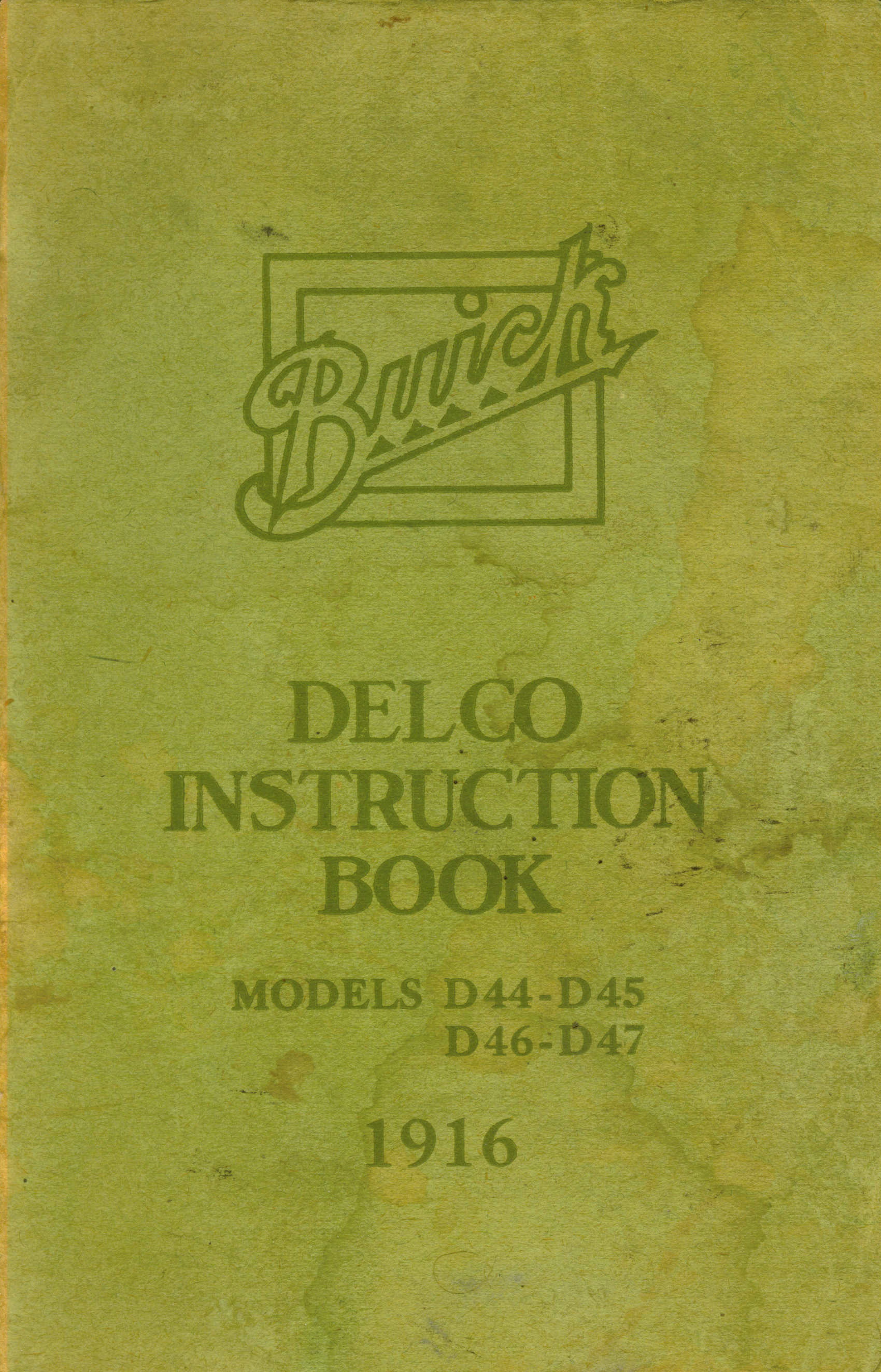 1916 Buick Delco Instruction Book-00