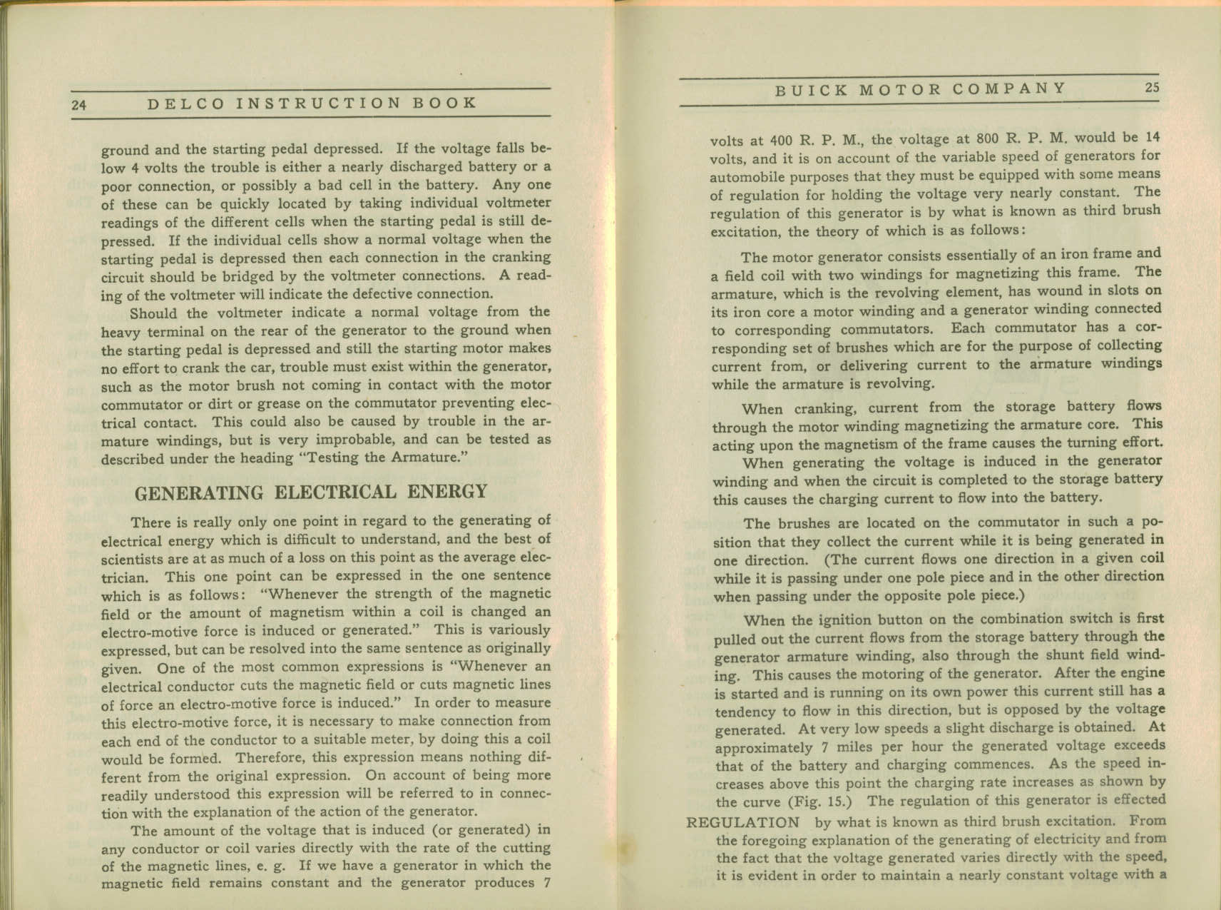 1916 Buick Delco Instruction Book-24-25