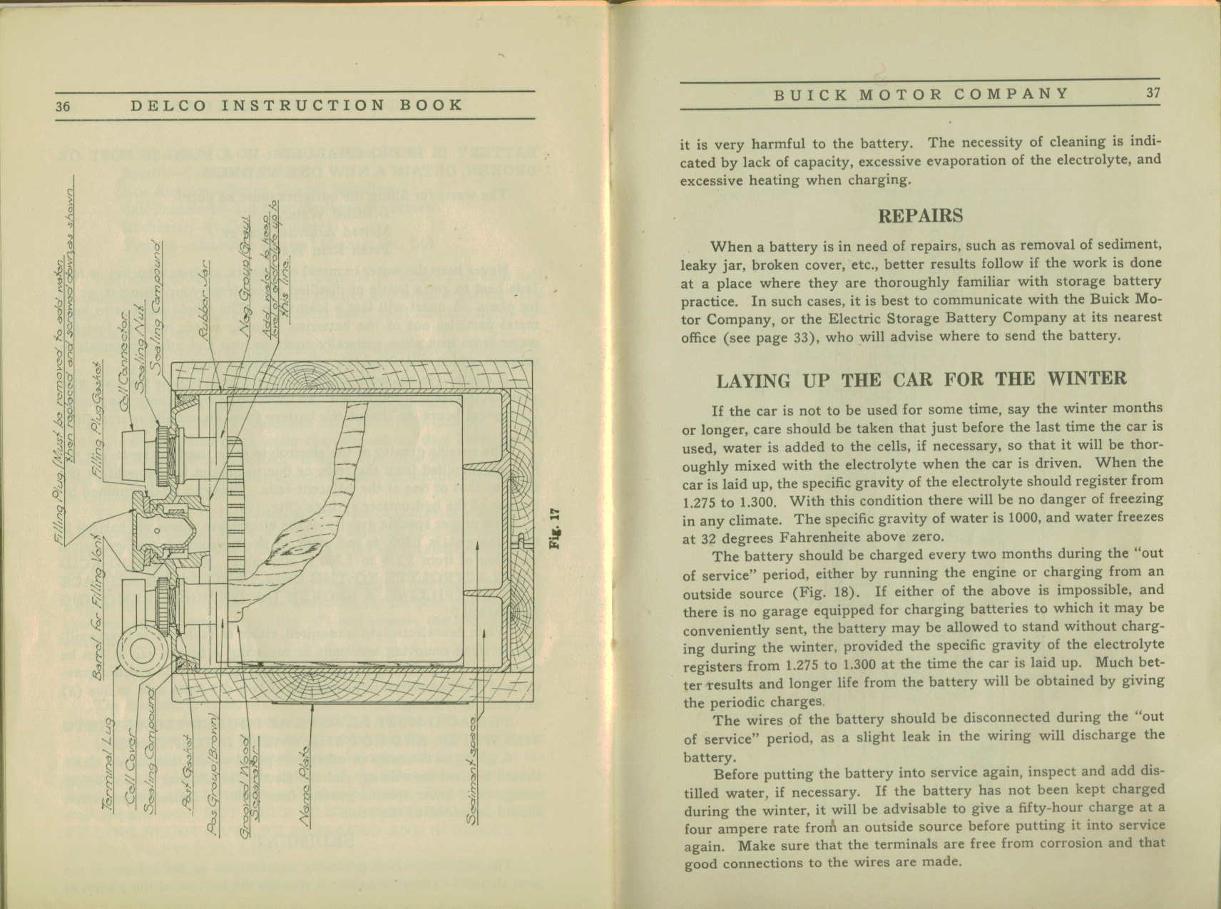 1916 Buick Delco Instruction Book-36-37