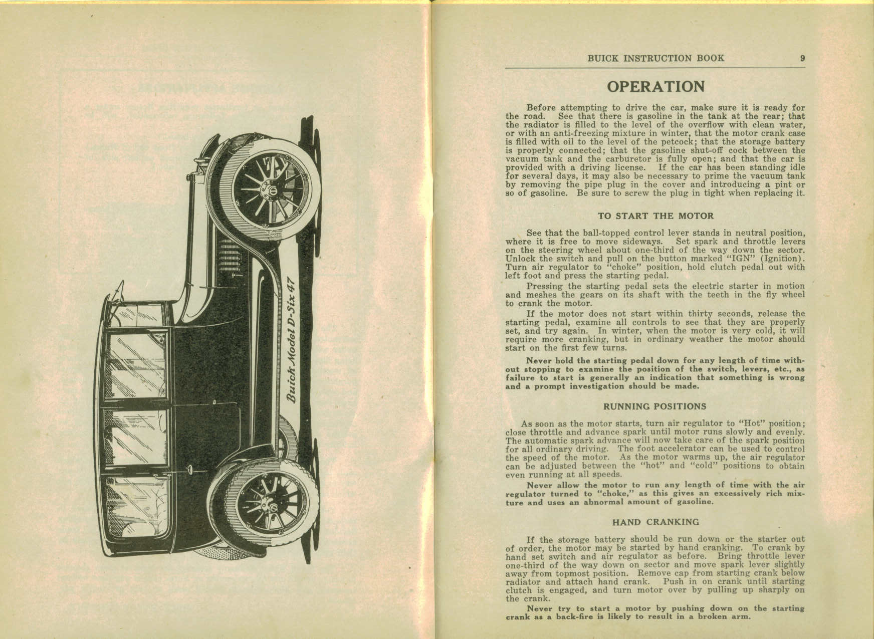 1916 Buick D-44  D-45 Instruction Book-08-09