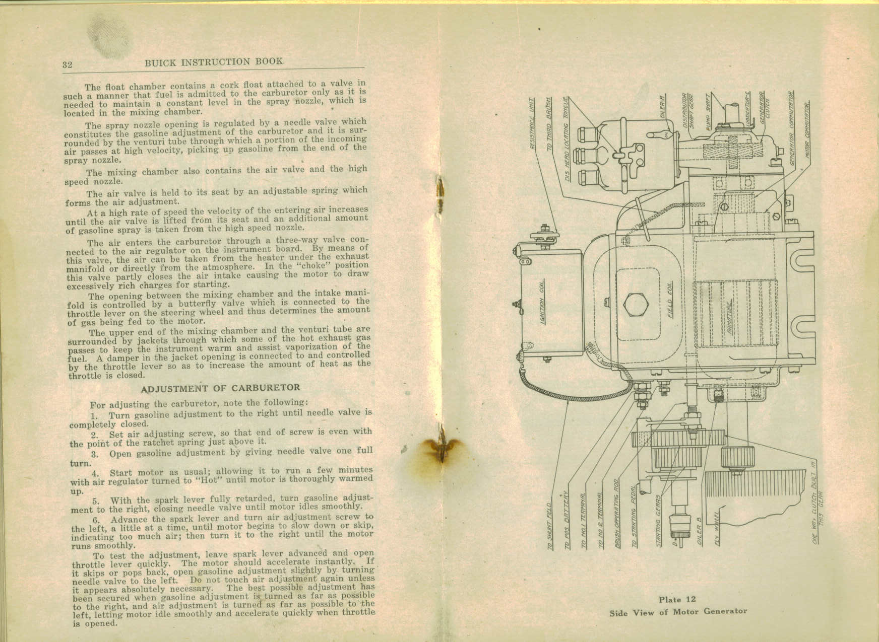 1916 Buick D-44  D-45 Instruction Book-32-33