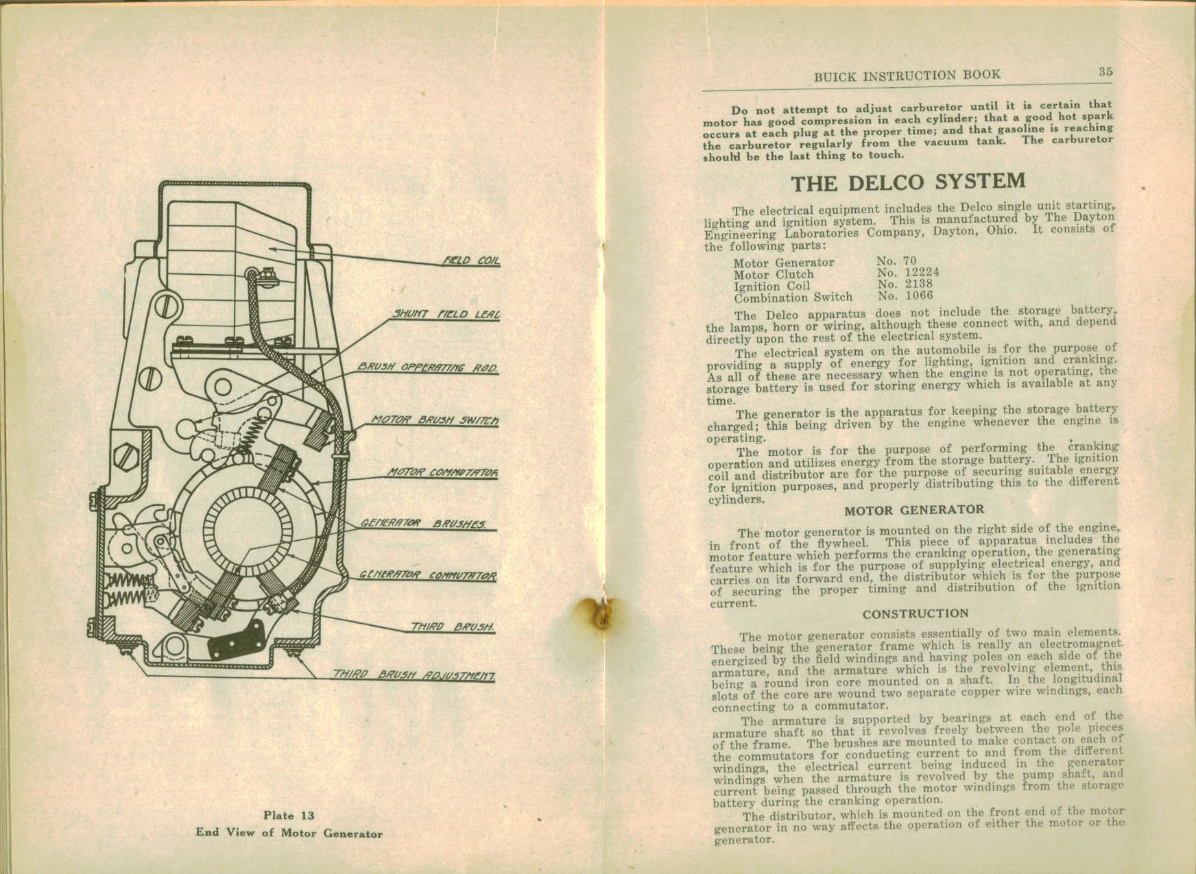 1916 Buick D-44  D-45 Instruction Book-34-35