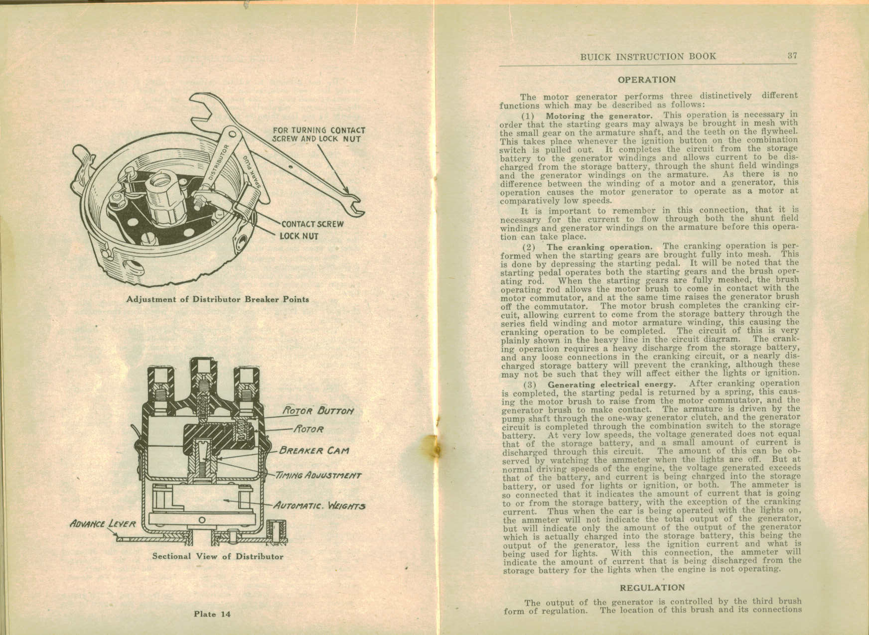 1916 Buick D-44  D-45 Instruction Book-36-37