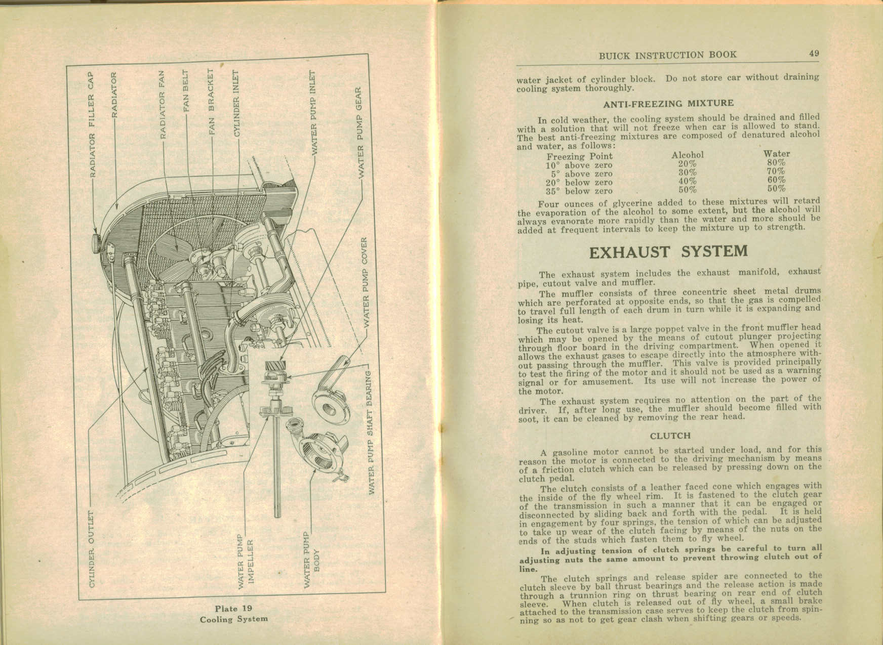 1916 Buick D-44  D-45 Instruction Book-48-49