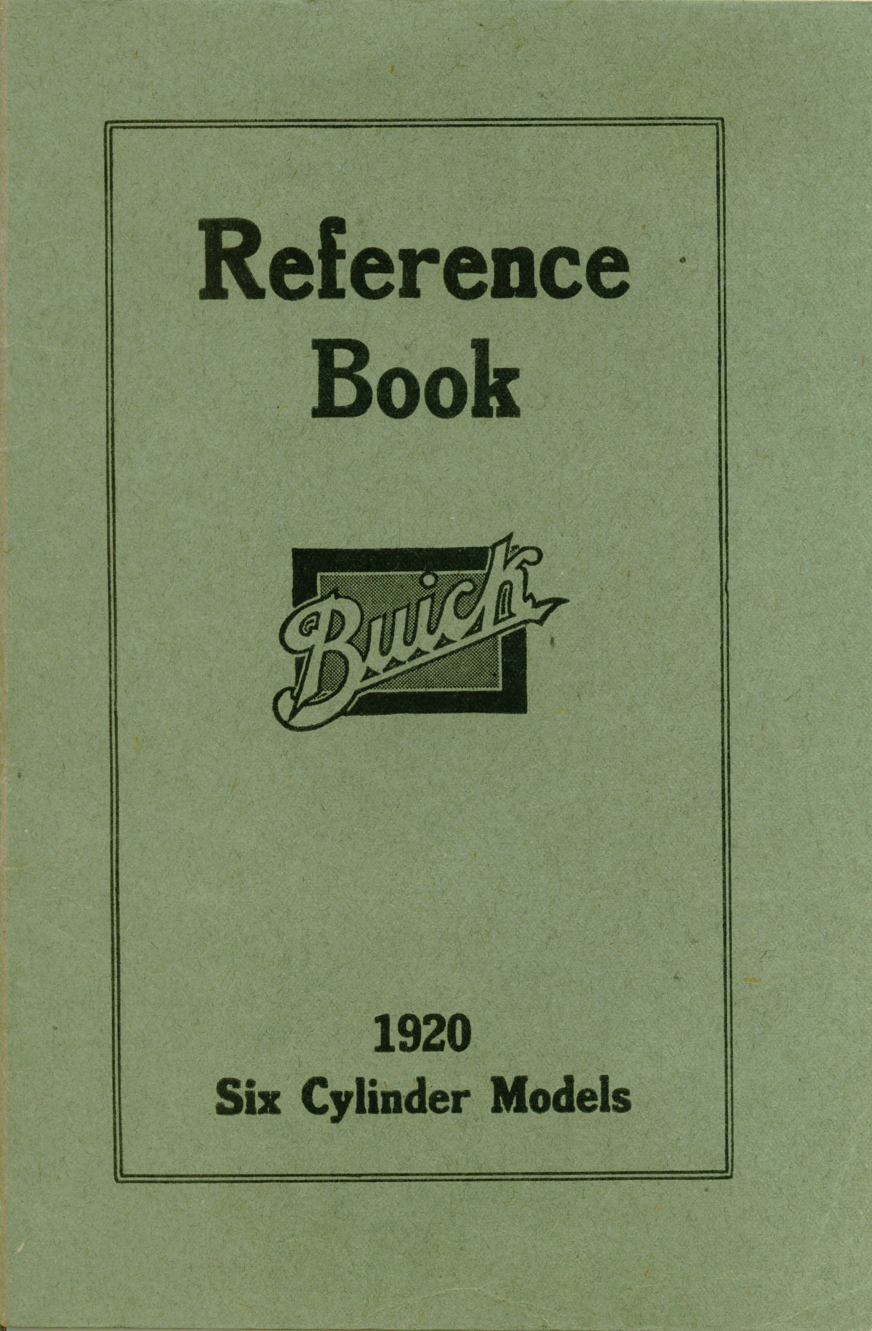 1920 Buick Reference Book-00