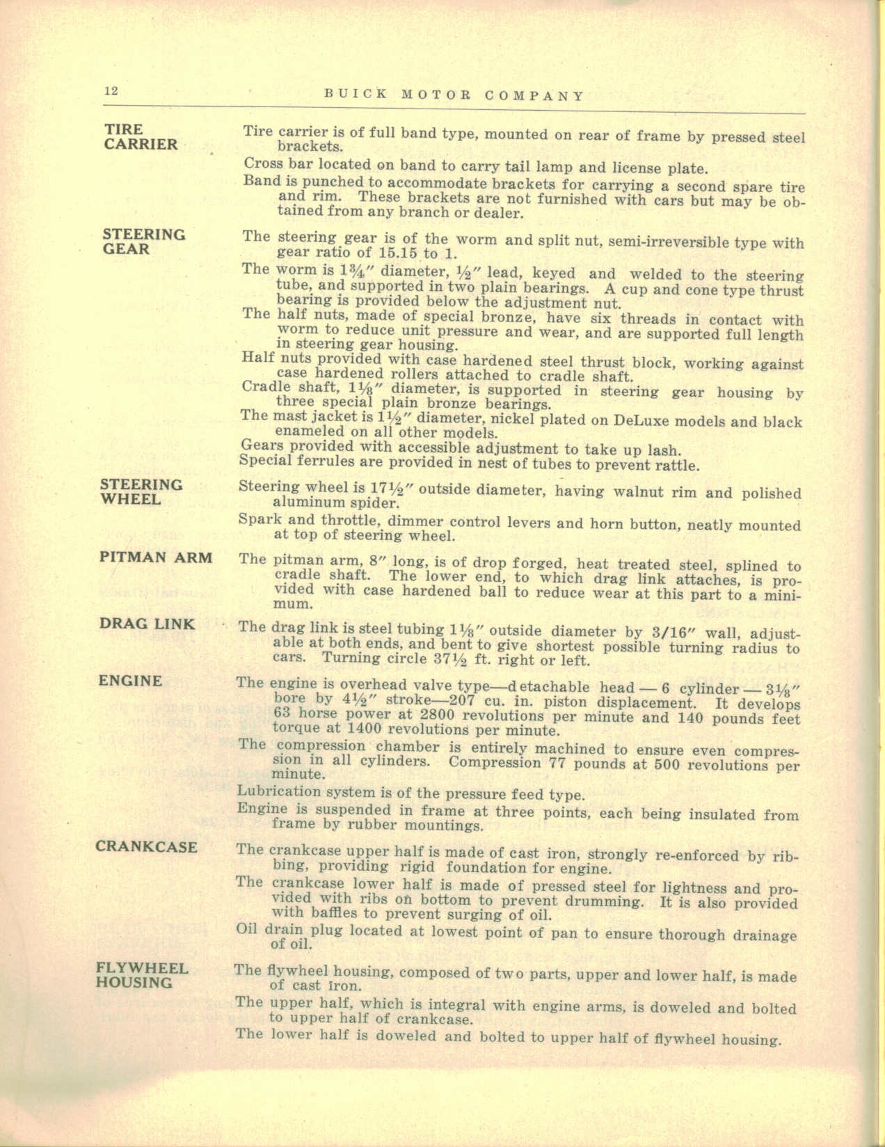 1927 Buick Special Features and Specs-12