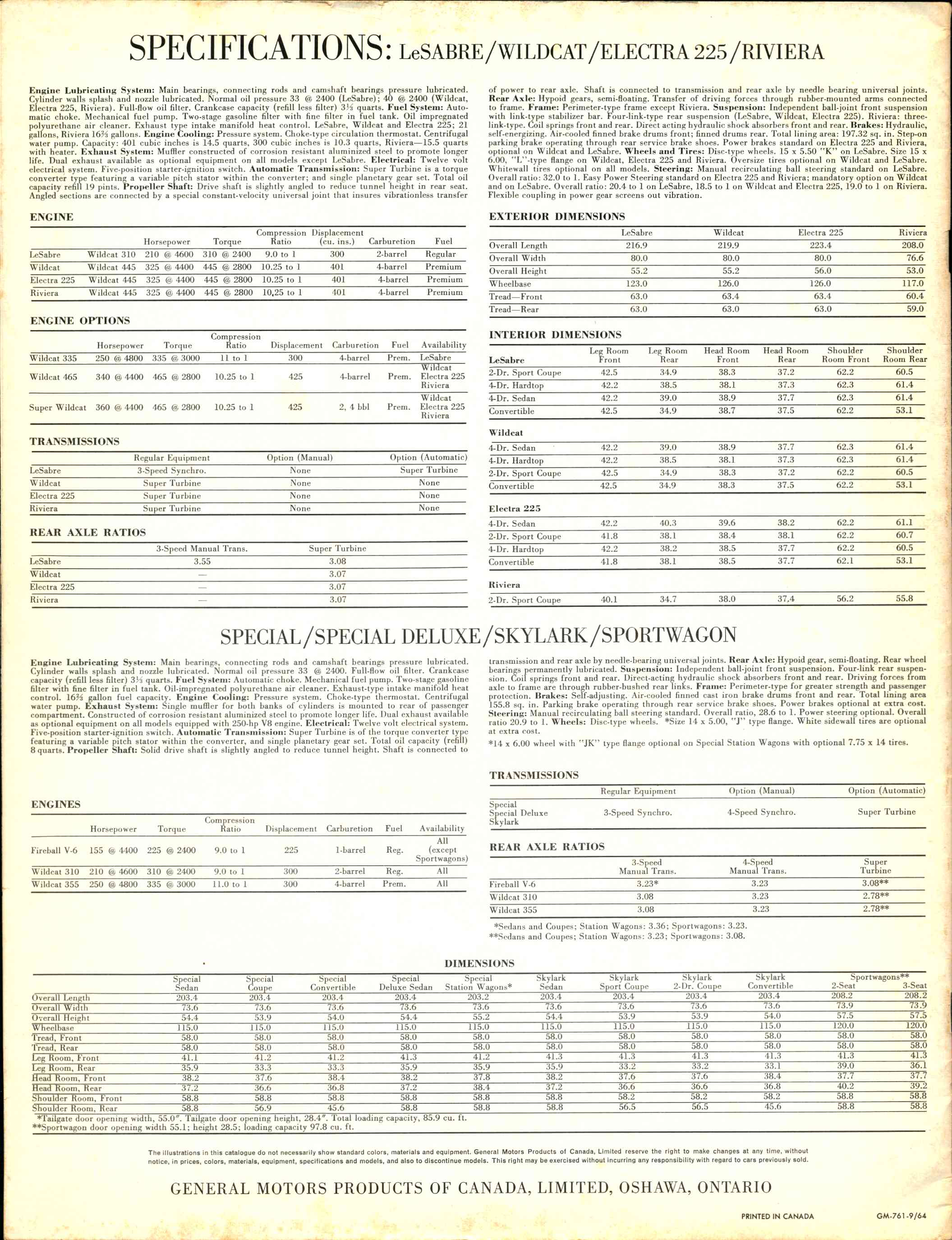 1965 Buick Full Line Brochure Canada 28