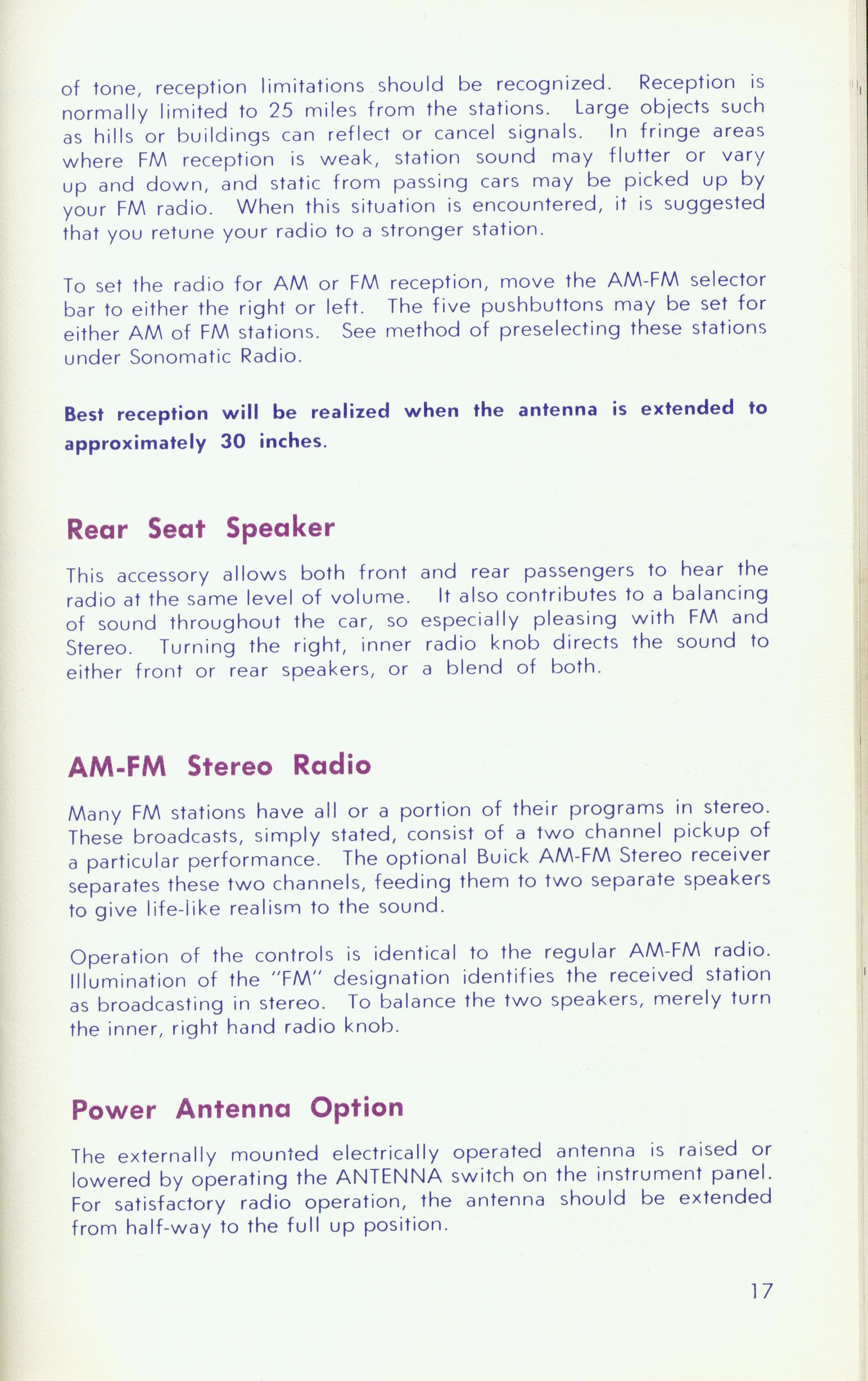 1967 Buick Riviera Manual Page 19