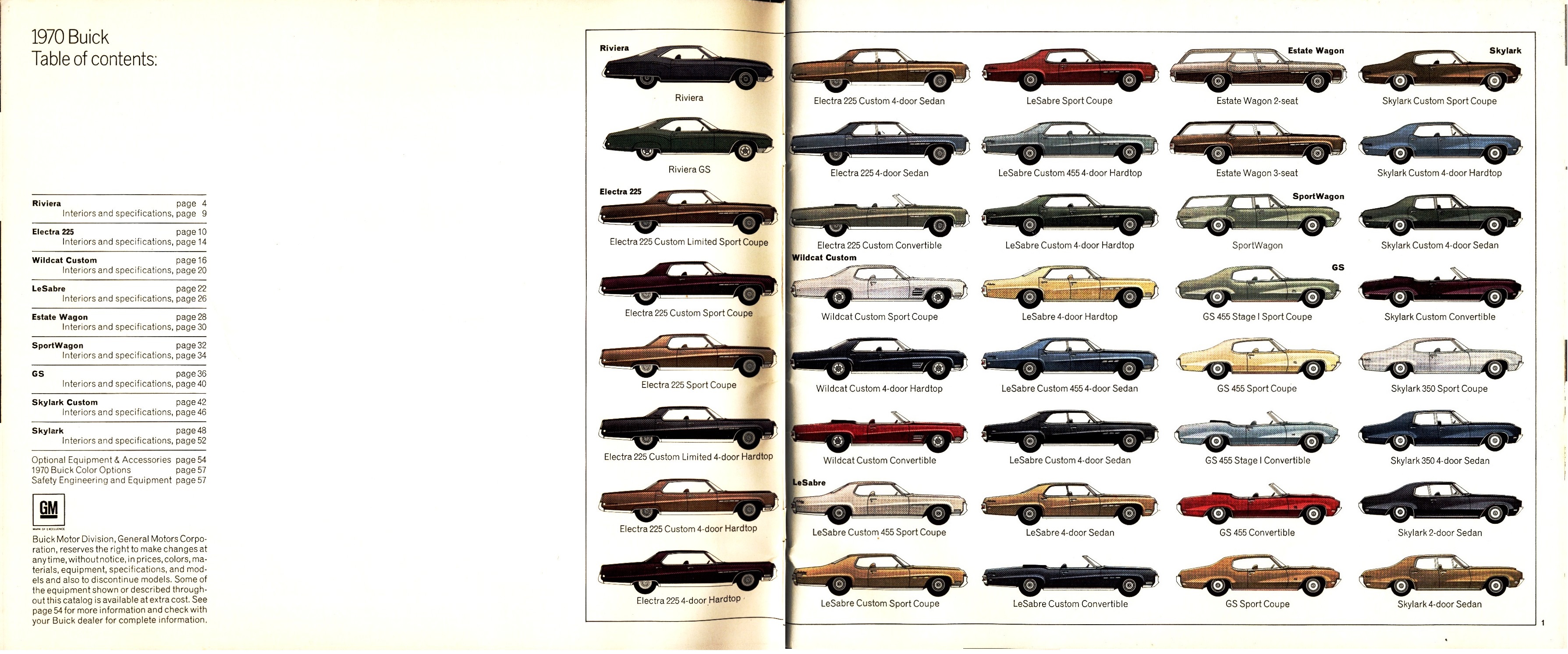 1970 Buick Full Line Prestige Brochure 00a-01