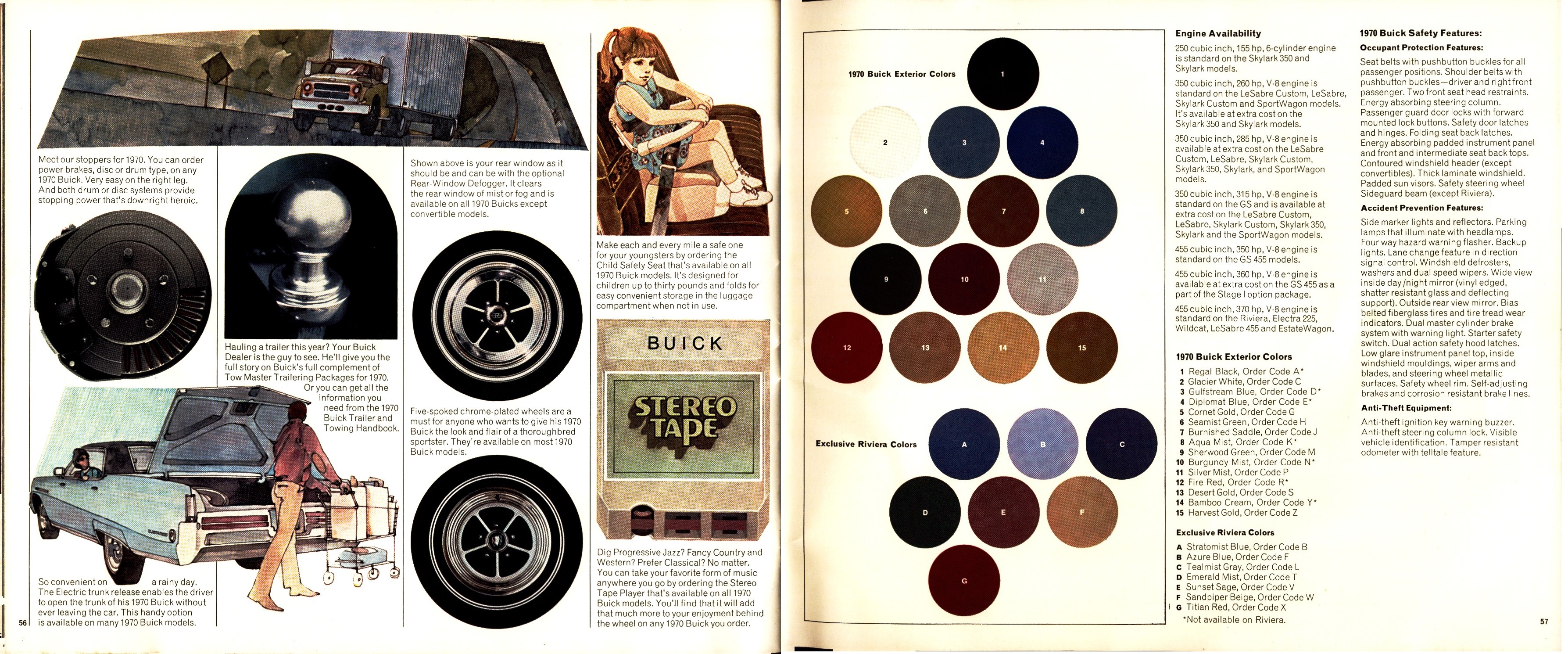 1970 Buick Full Line Prestige Brochure 56-57