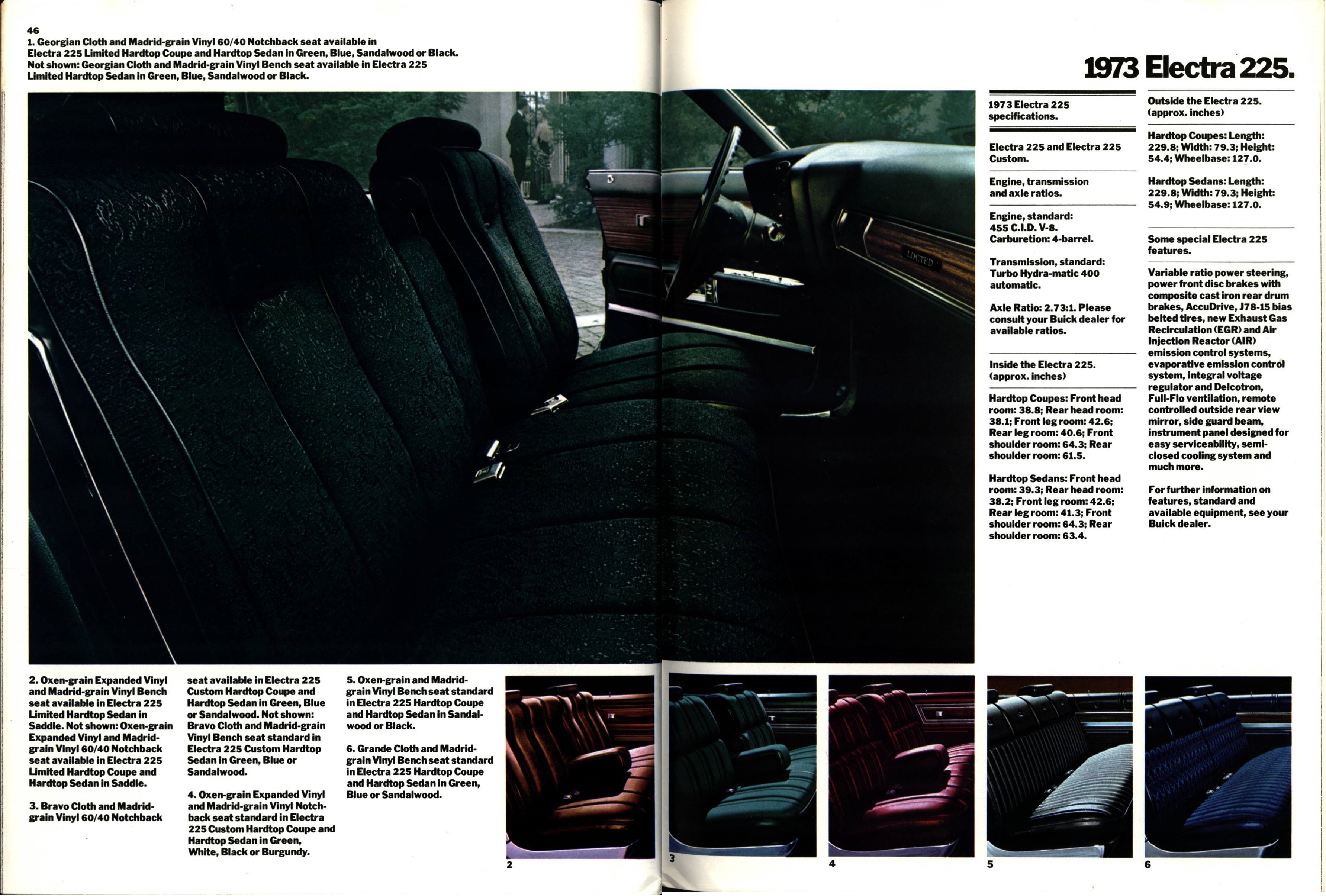 1973 Buick Full Line Prestige Brochure 46-47