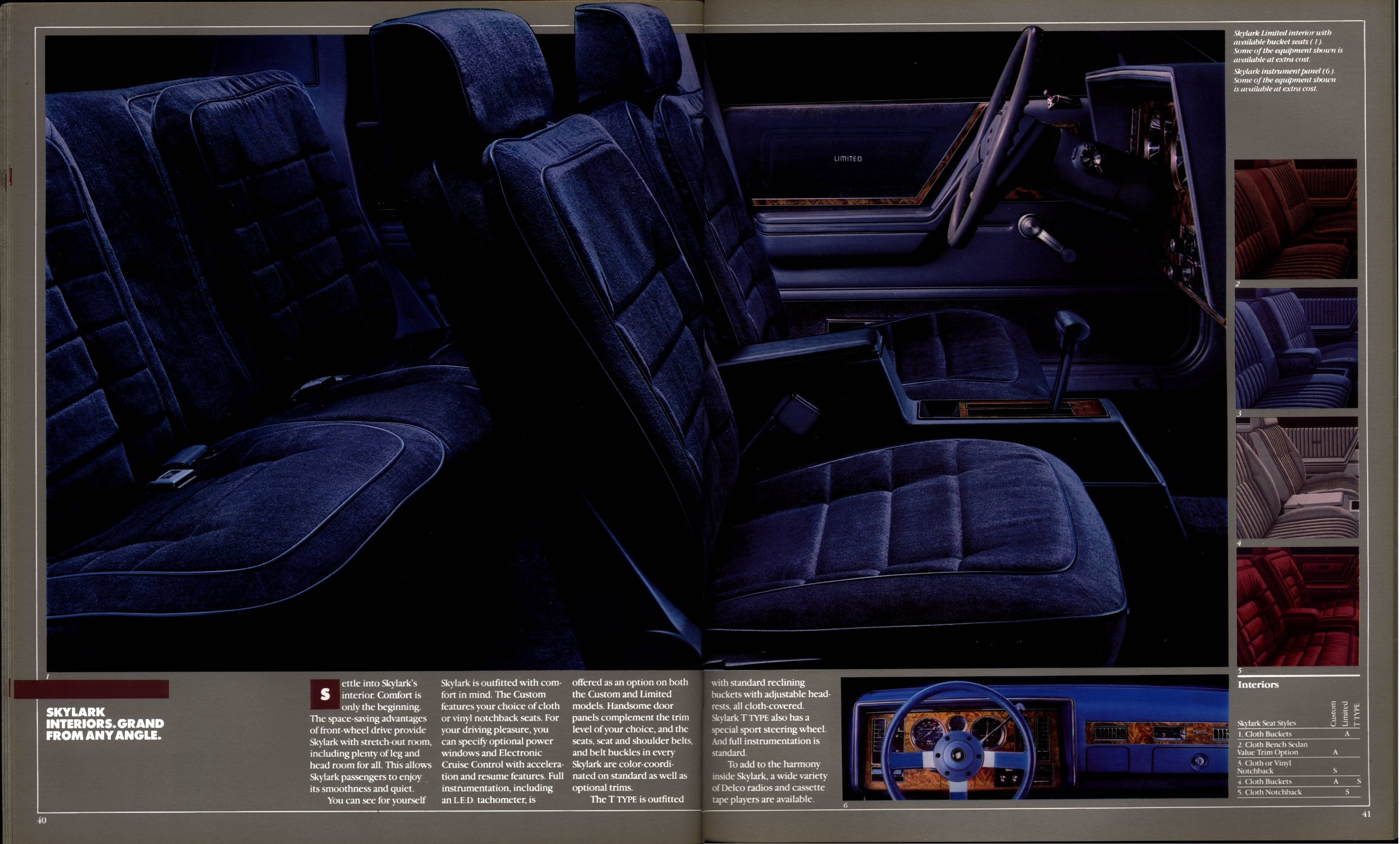 1984 Buick Full Line Prestige 40-41