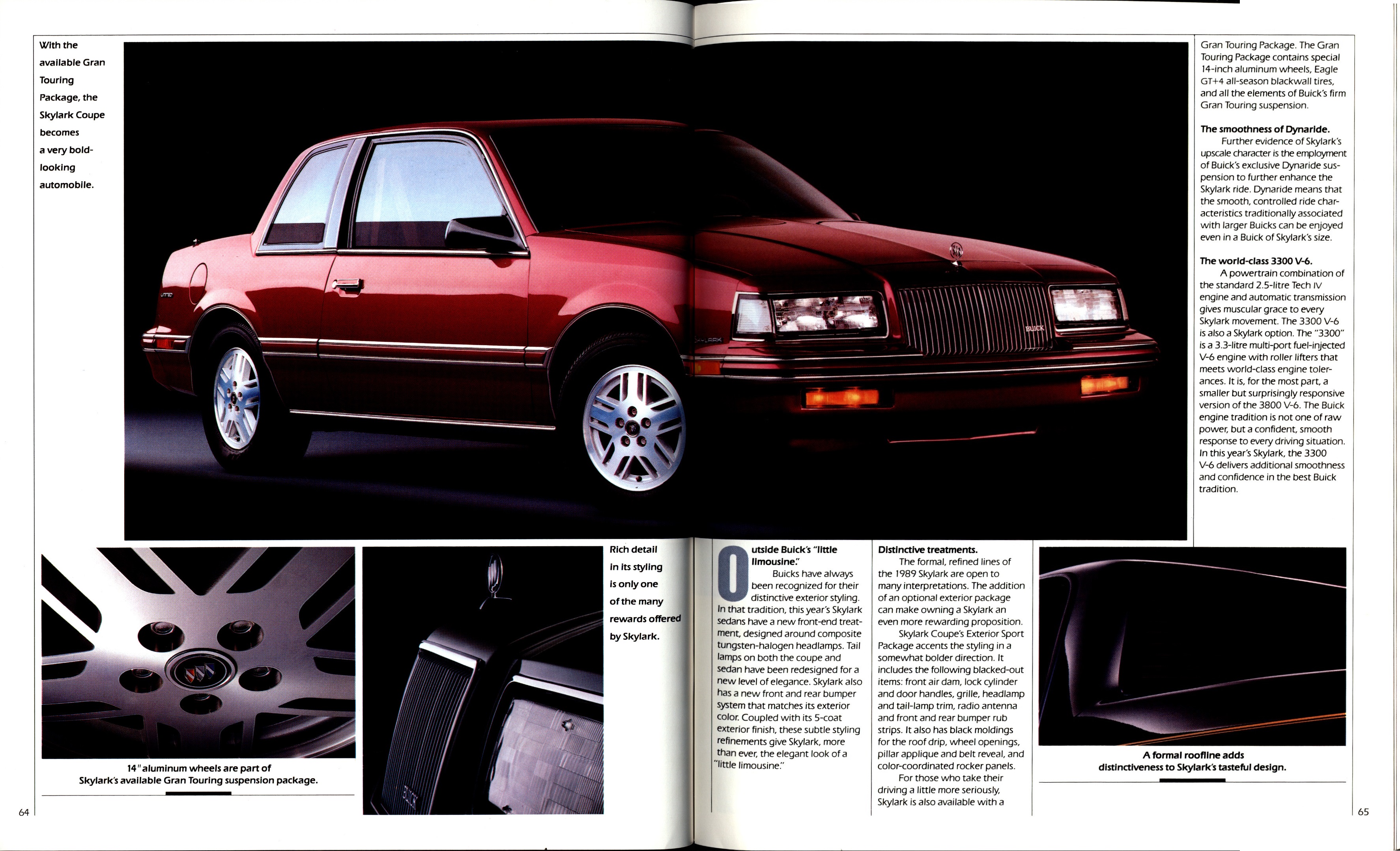 1989 Buick Full Line Prestige  Brochure 64-65