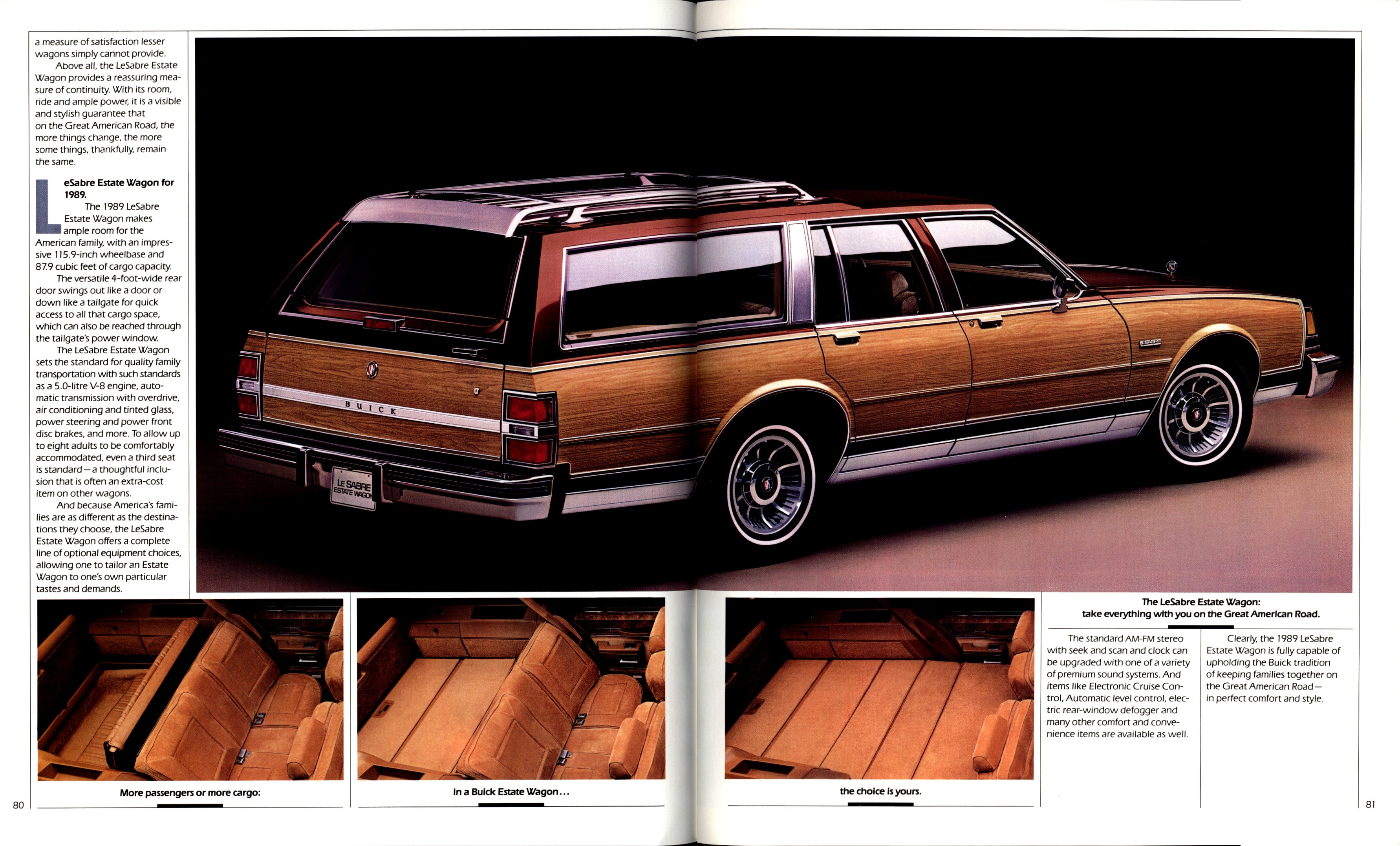 1989 Buick Full Line Prestige  Brochure 80-81