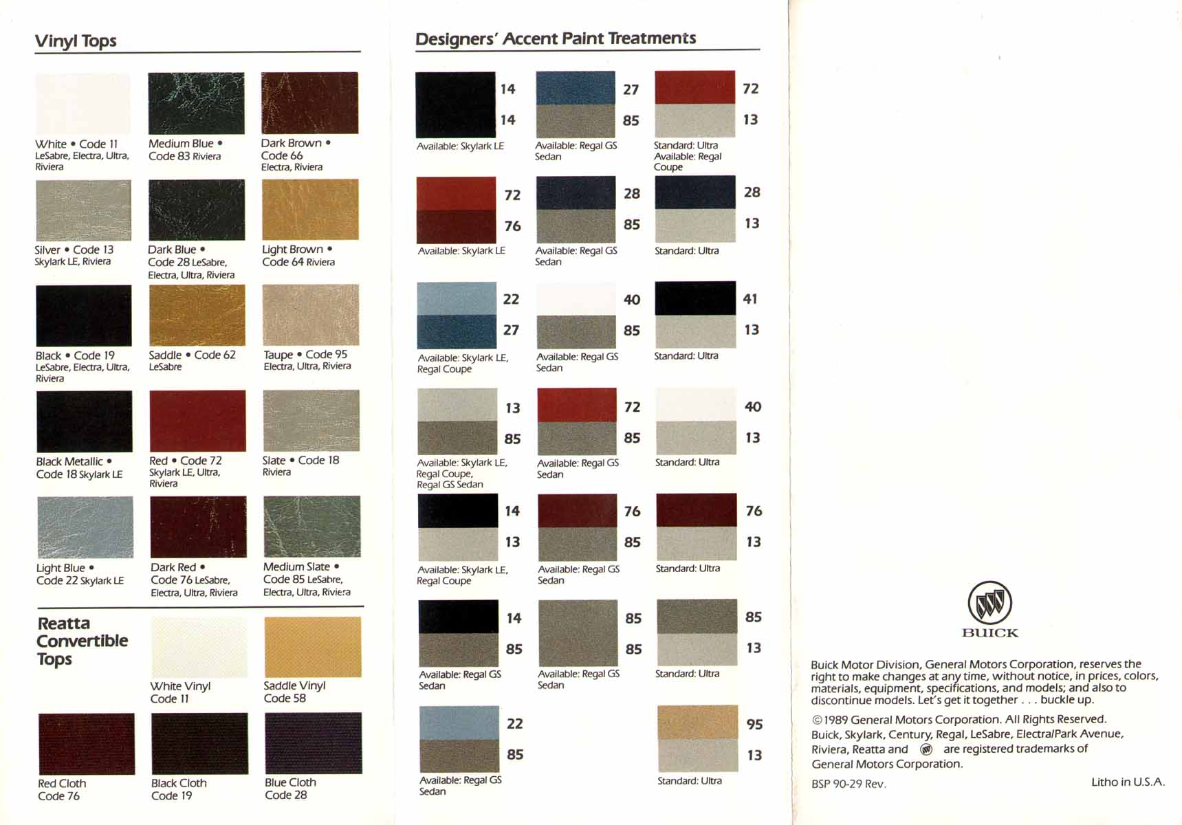 1990 Buick Exterior Colors-06-07-08