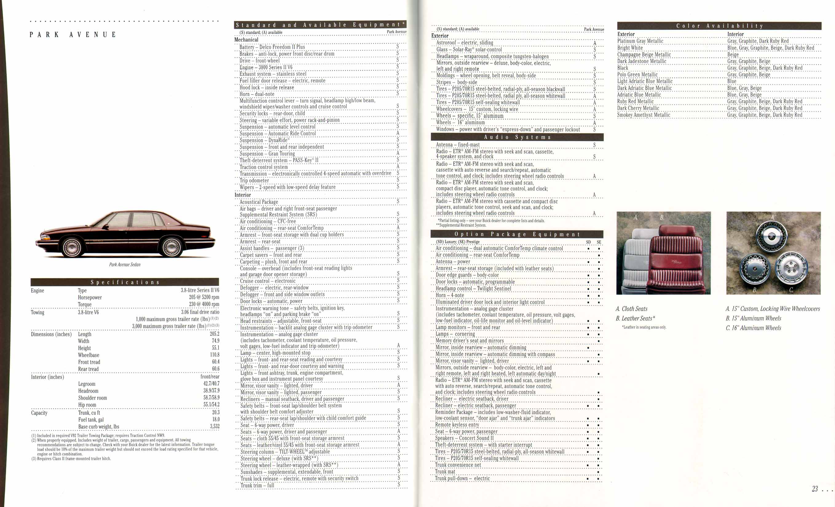 1995 Buick Full Line Prestige-22-23