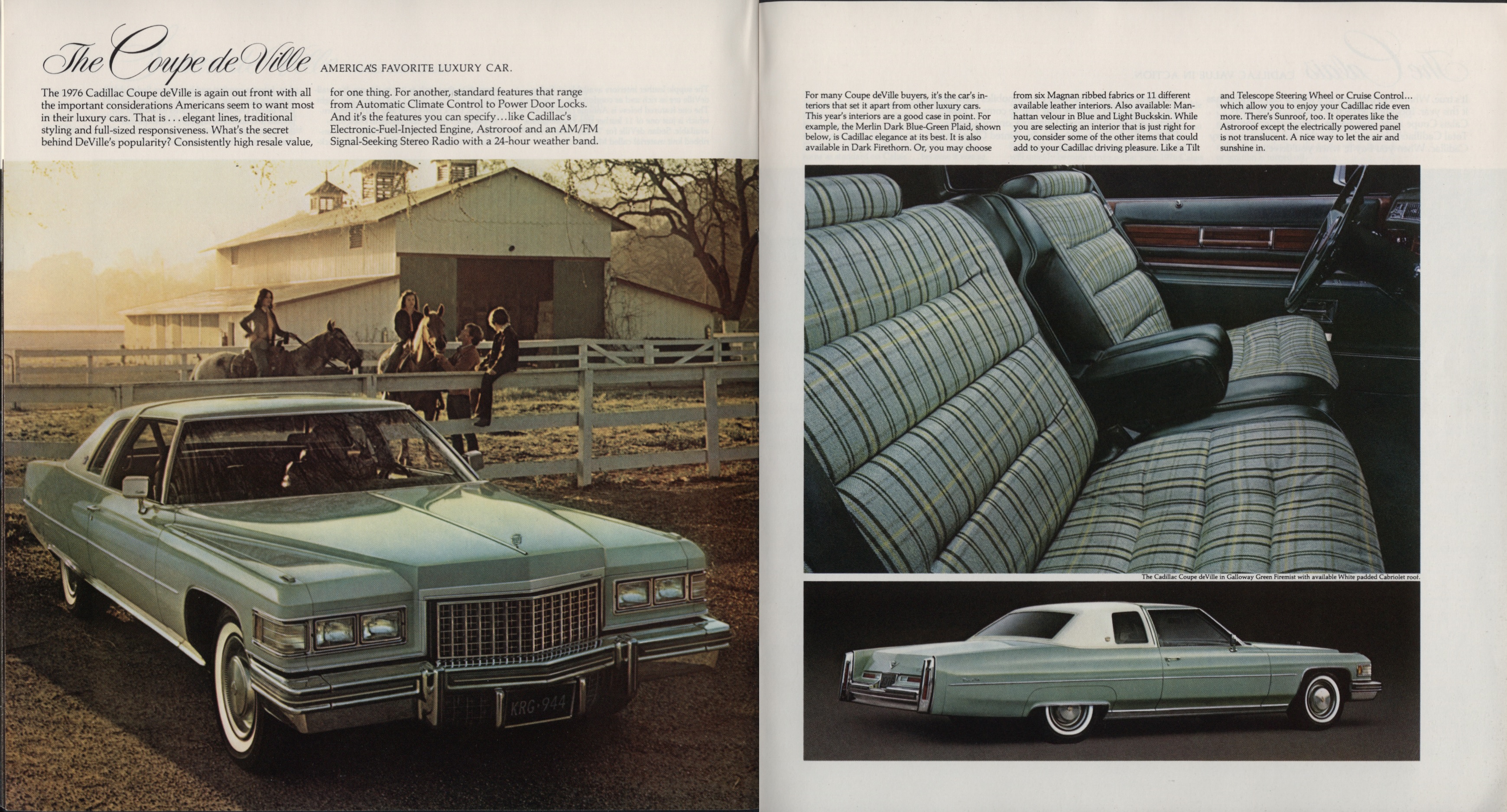 1976 Cadillac Full Line Brochure 16-17