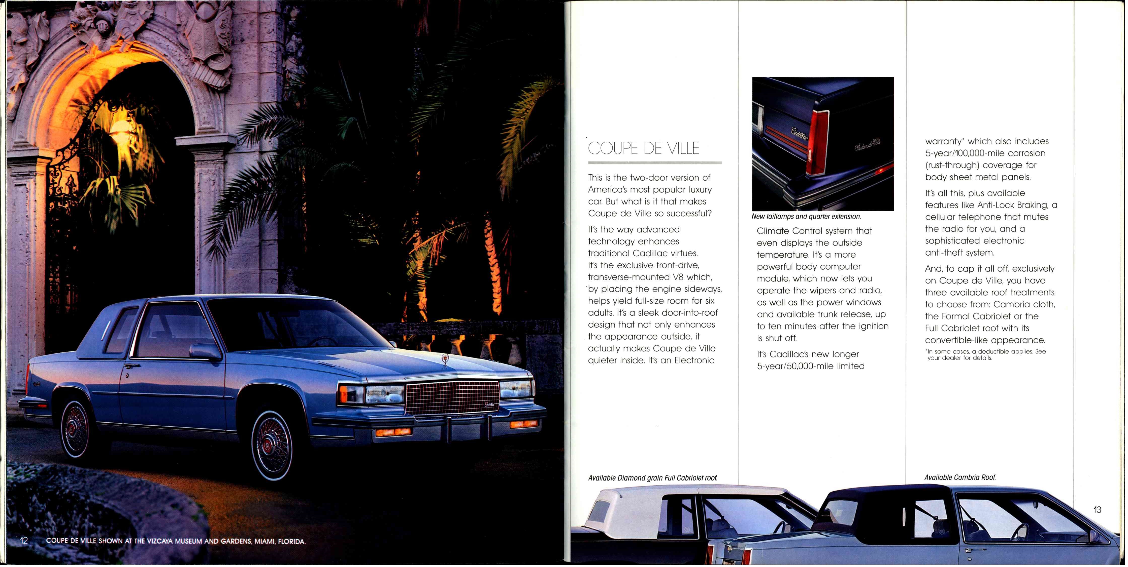 1987 Cadillac Full Line Prestige Brochure 12-13