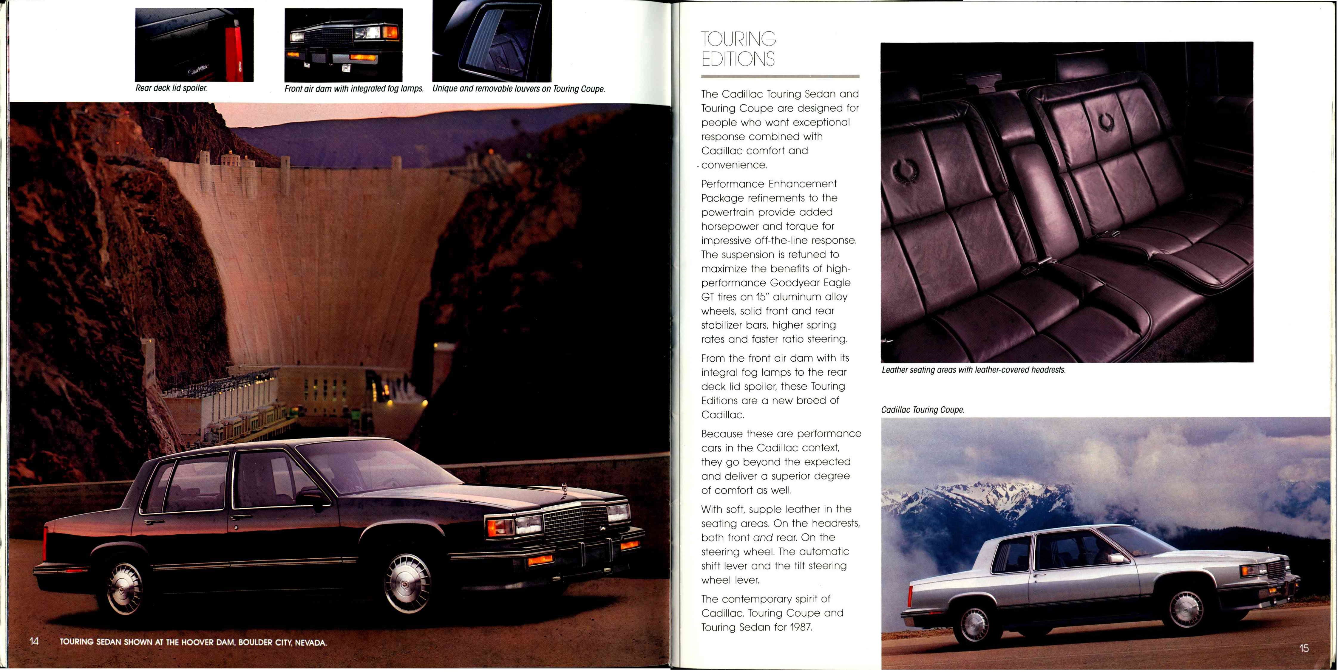 1987 Cadillac Full Line Prestige Brochure 14-15