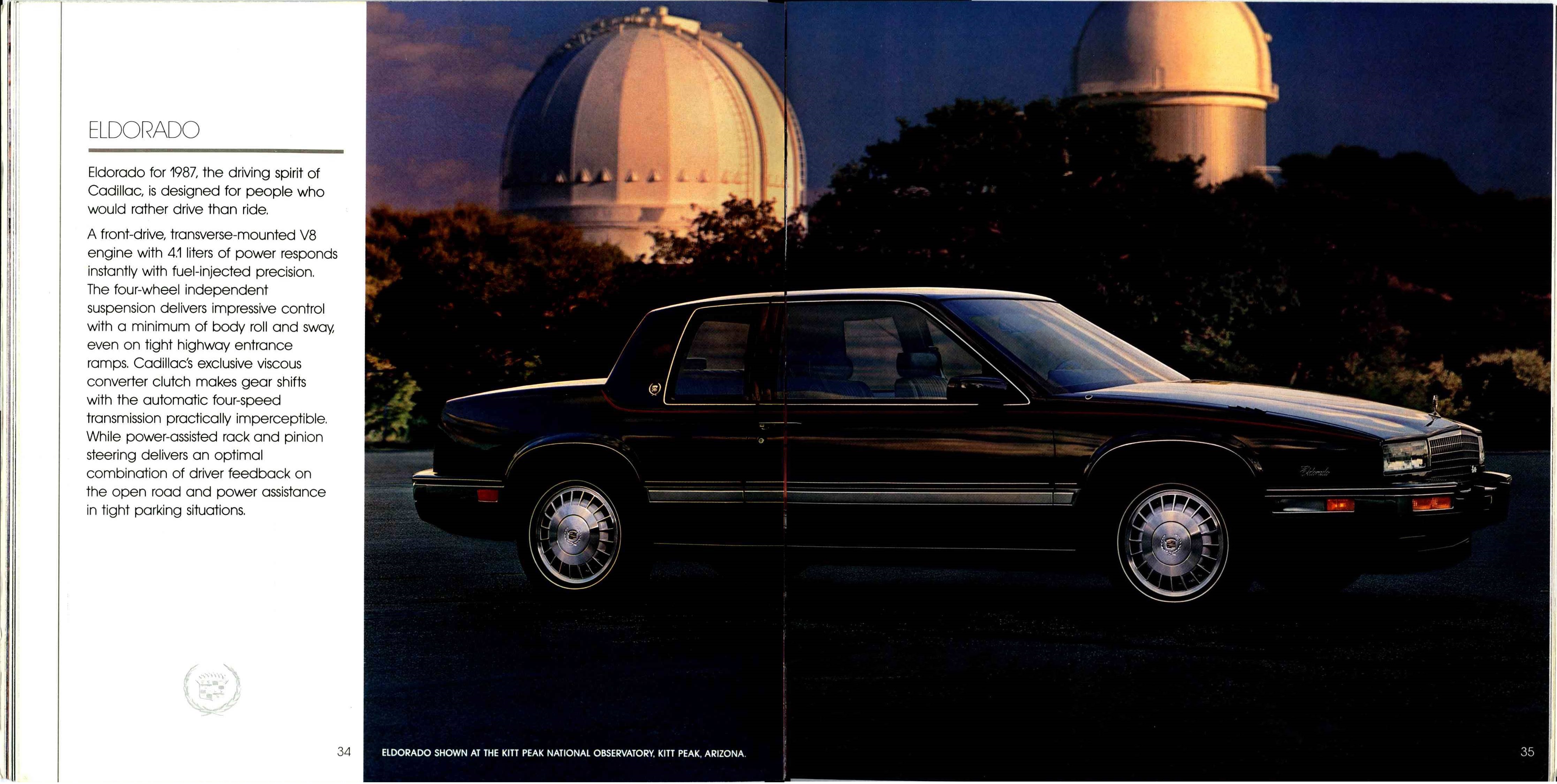 1987 Cadillac Full Line Prestige Brochure 34-35