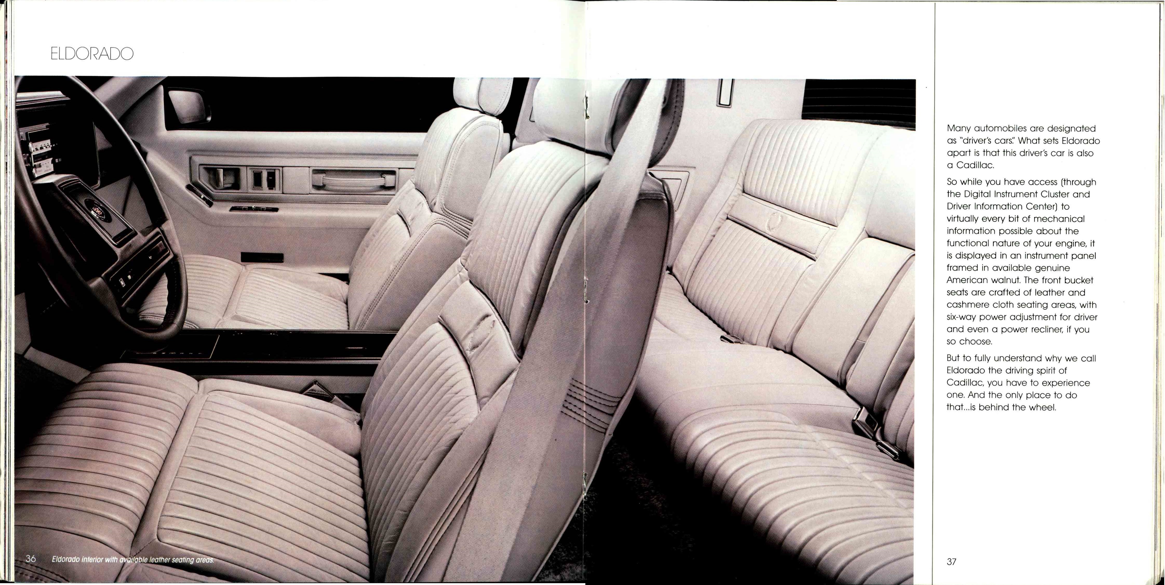 1987 Cadillac Full Line Prestige Brochure 36-37