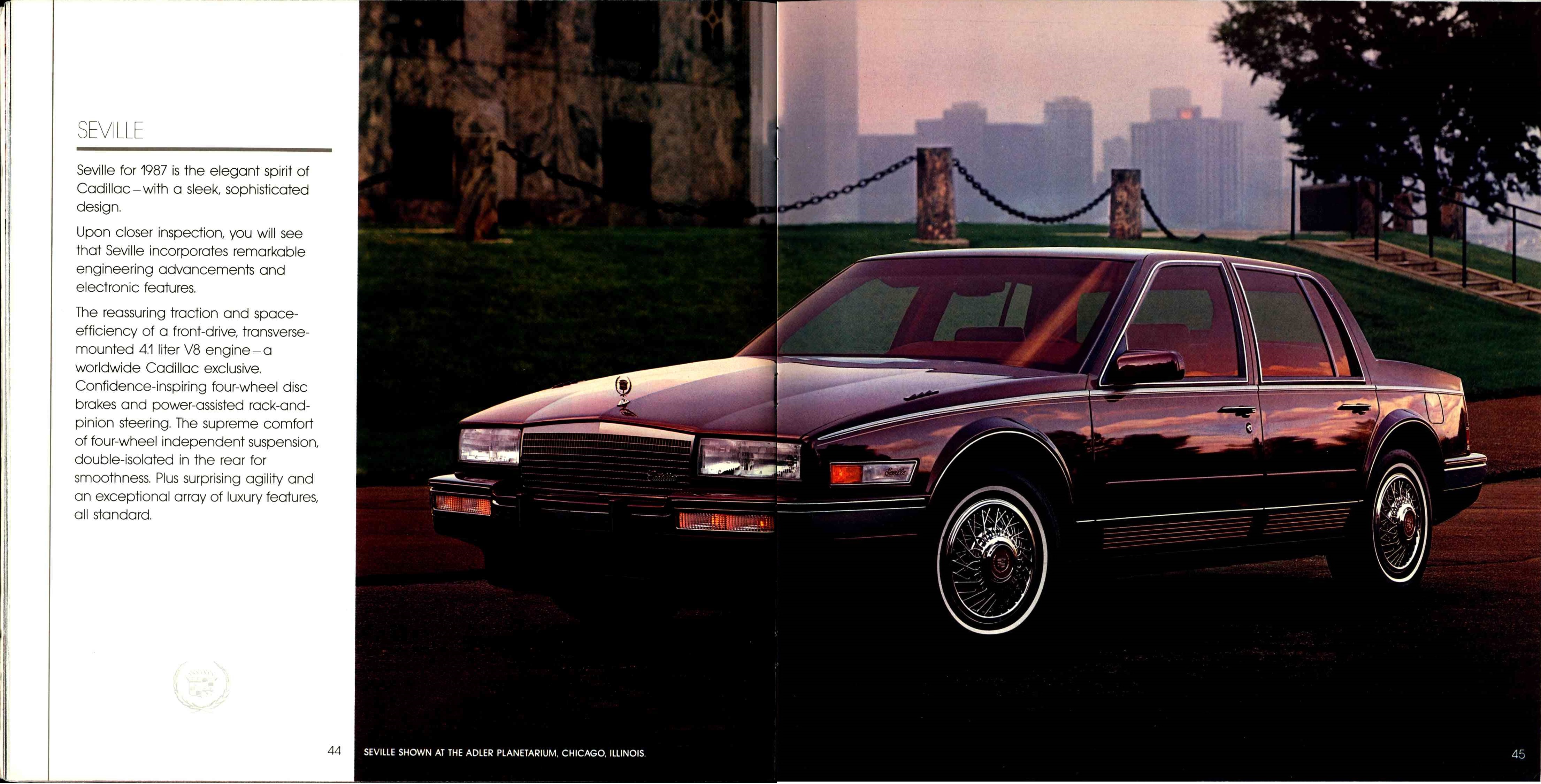 1987 Cadillac Full Line Prestige Brochure 44-45