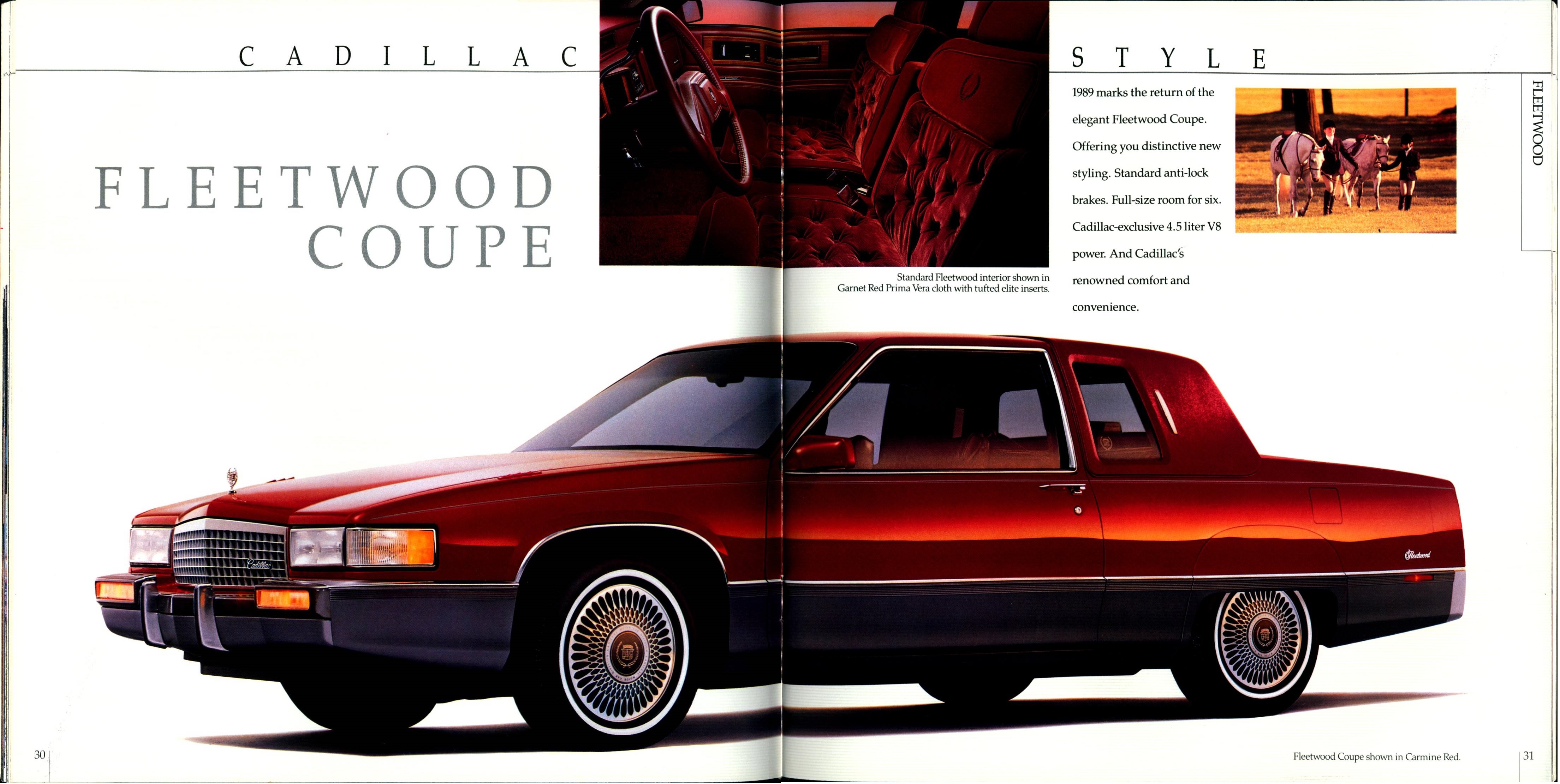 1989 Cadillac Full Line Prestige Brochure 30-31