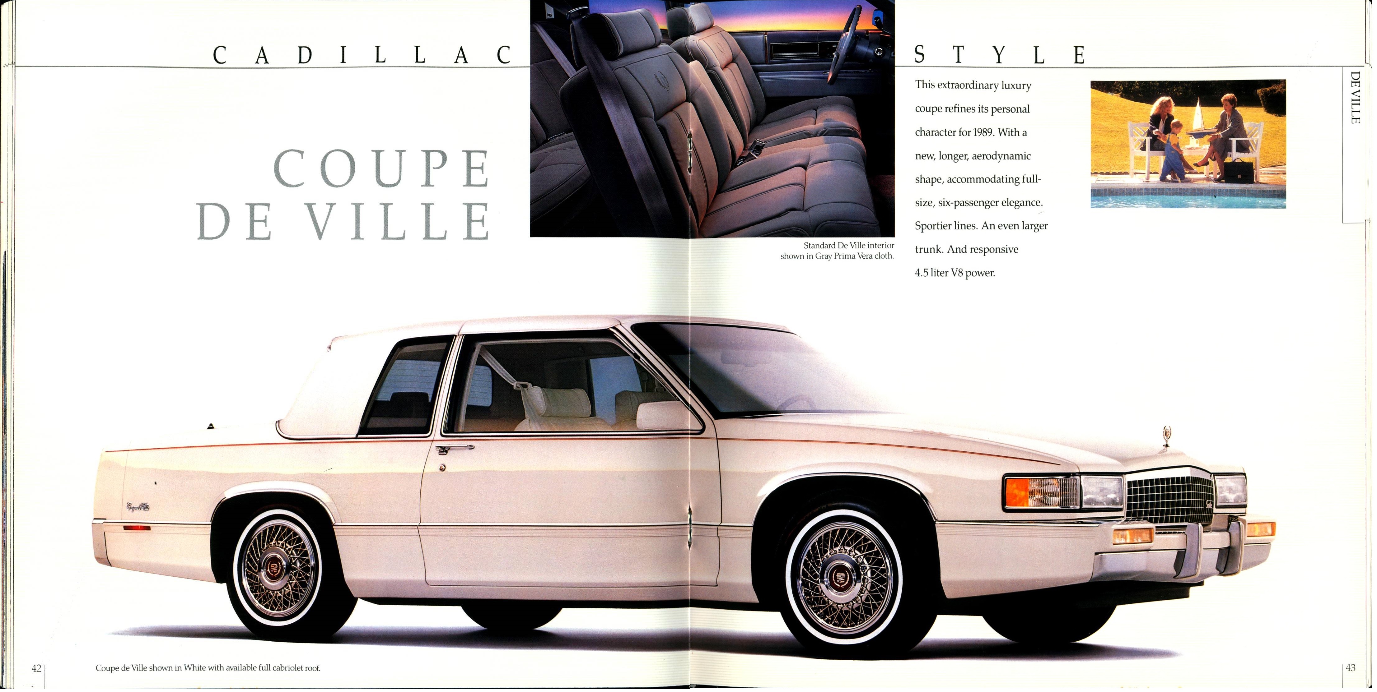 1989 Cadillac Full Line Prestige Brochure 42-43
