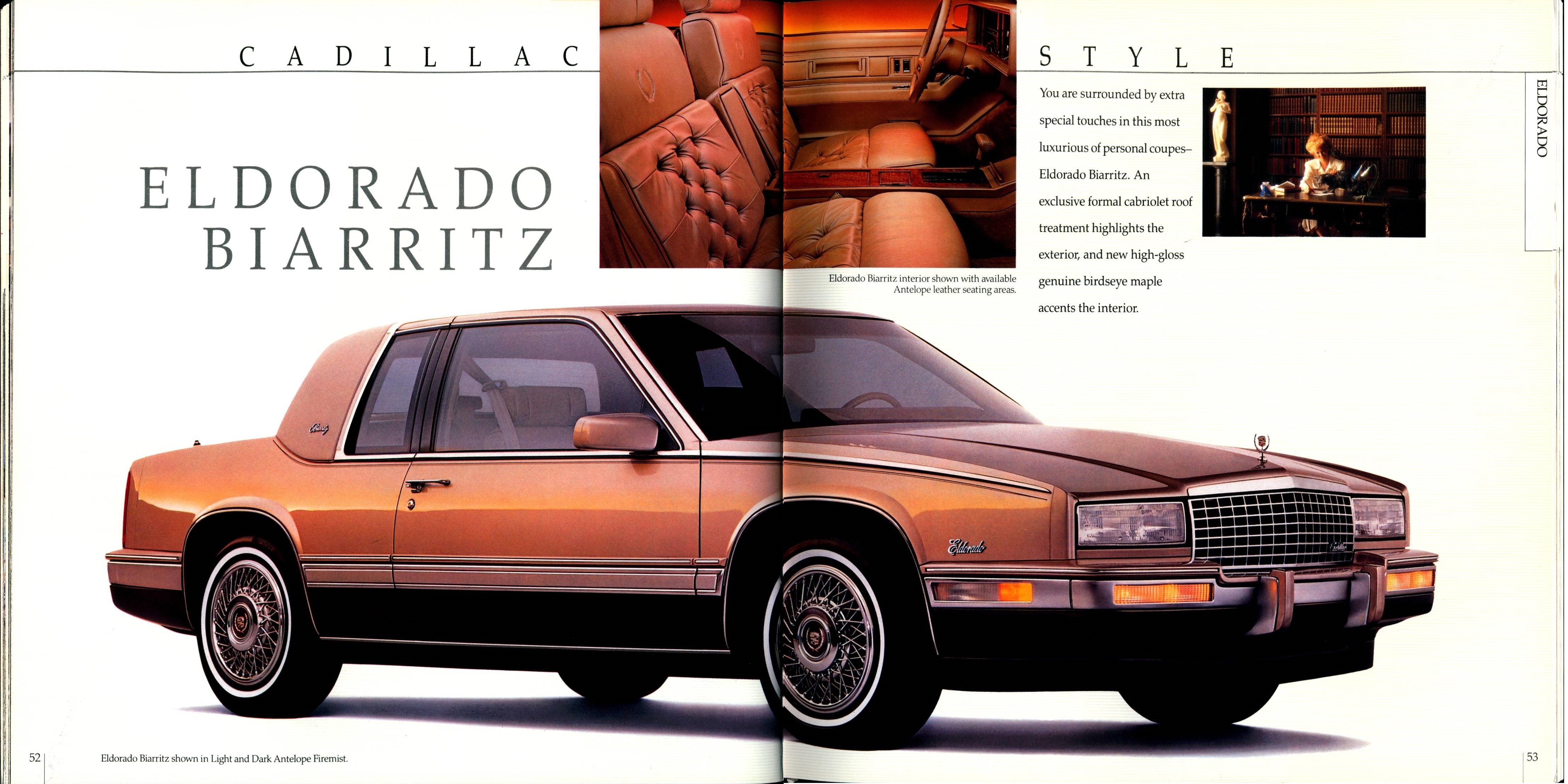 1989 Cadillac Full Line Prestige Brochure 52-53