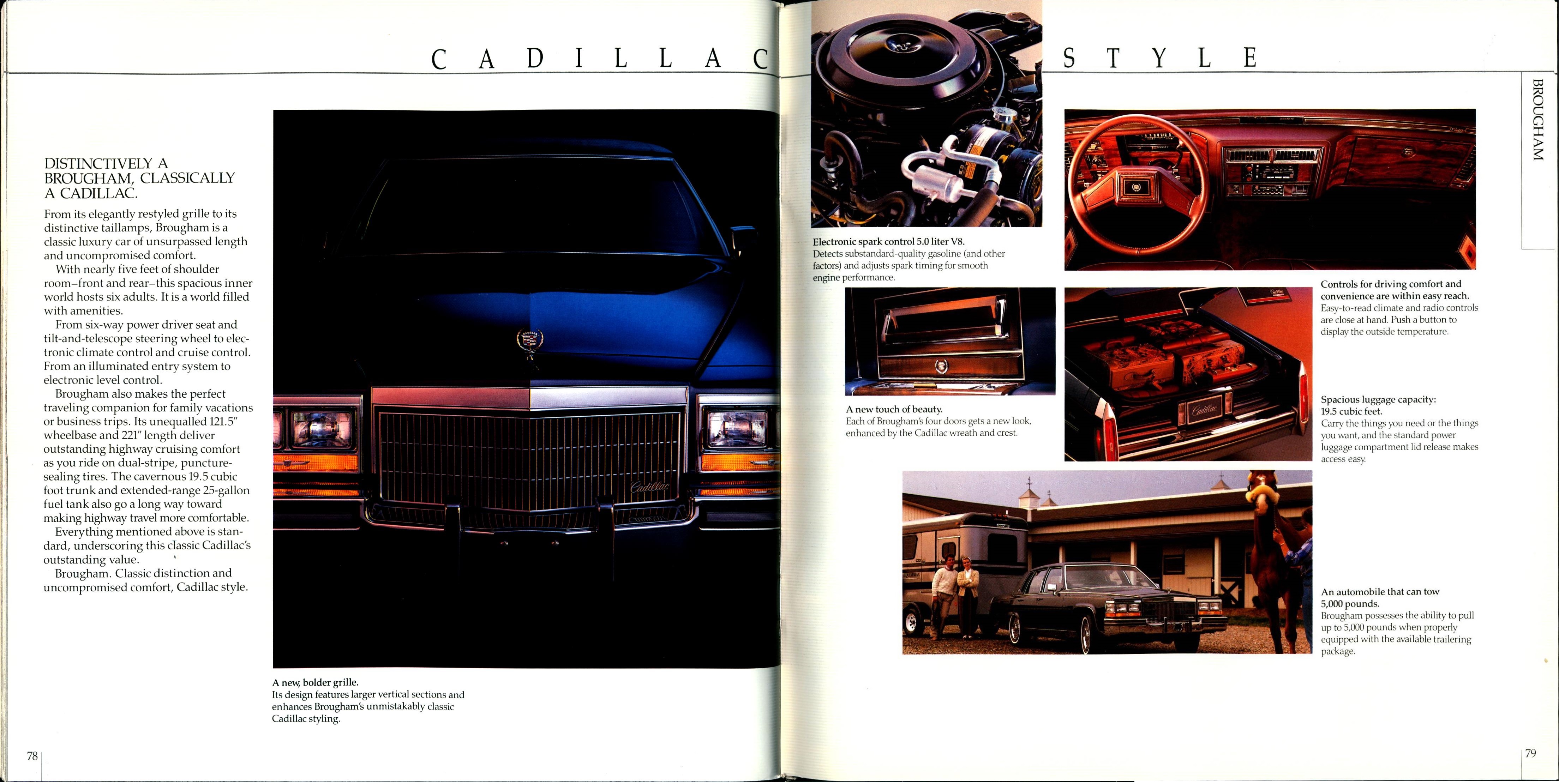 1989 Cadillac Full Line Prestige Brochure 78-79