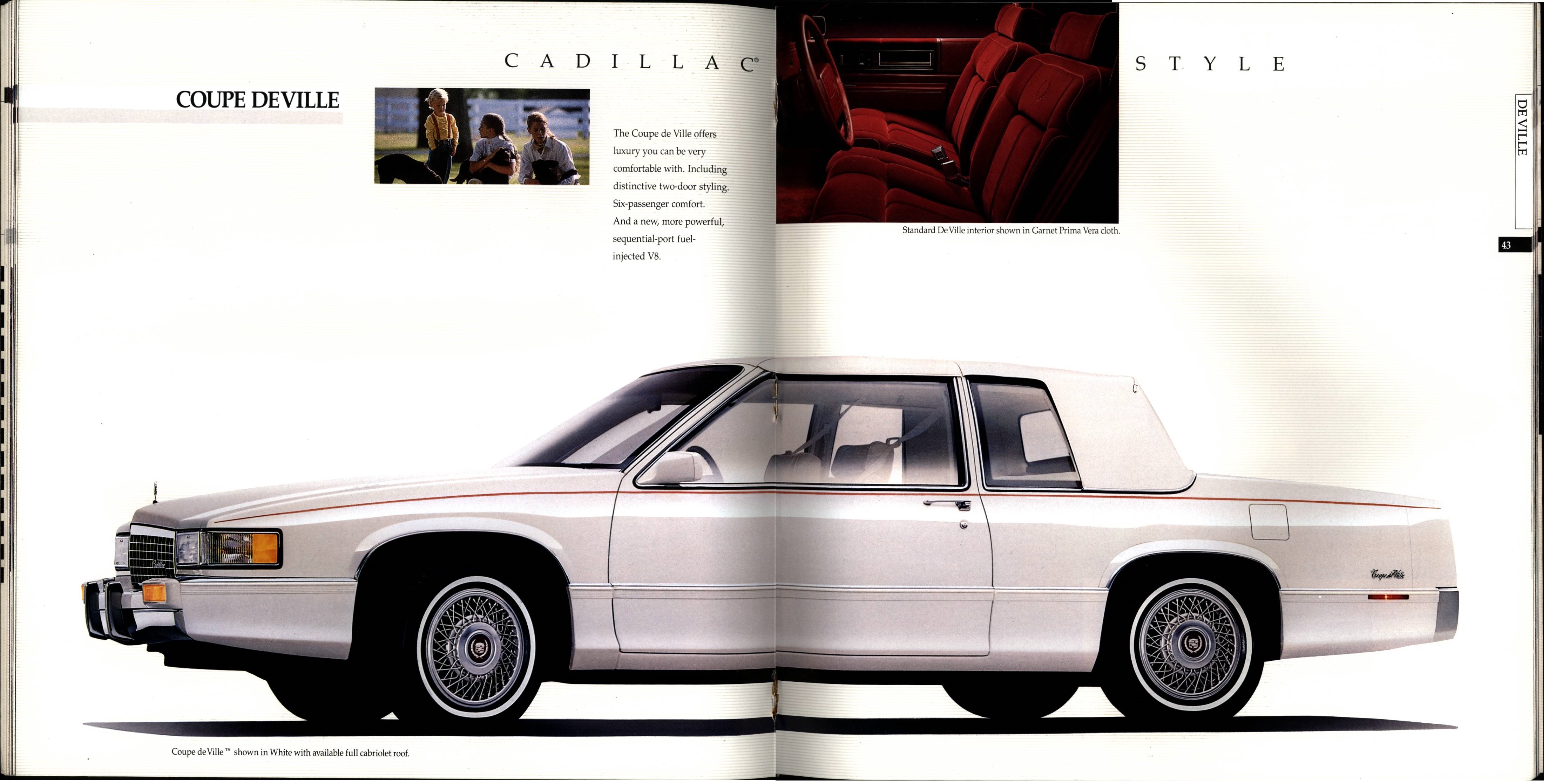 1990 Cadillac Full Line Prestige Brochure 42-43