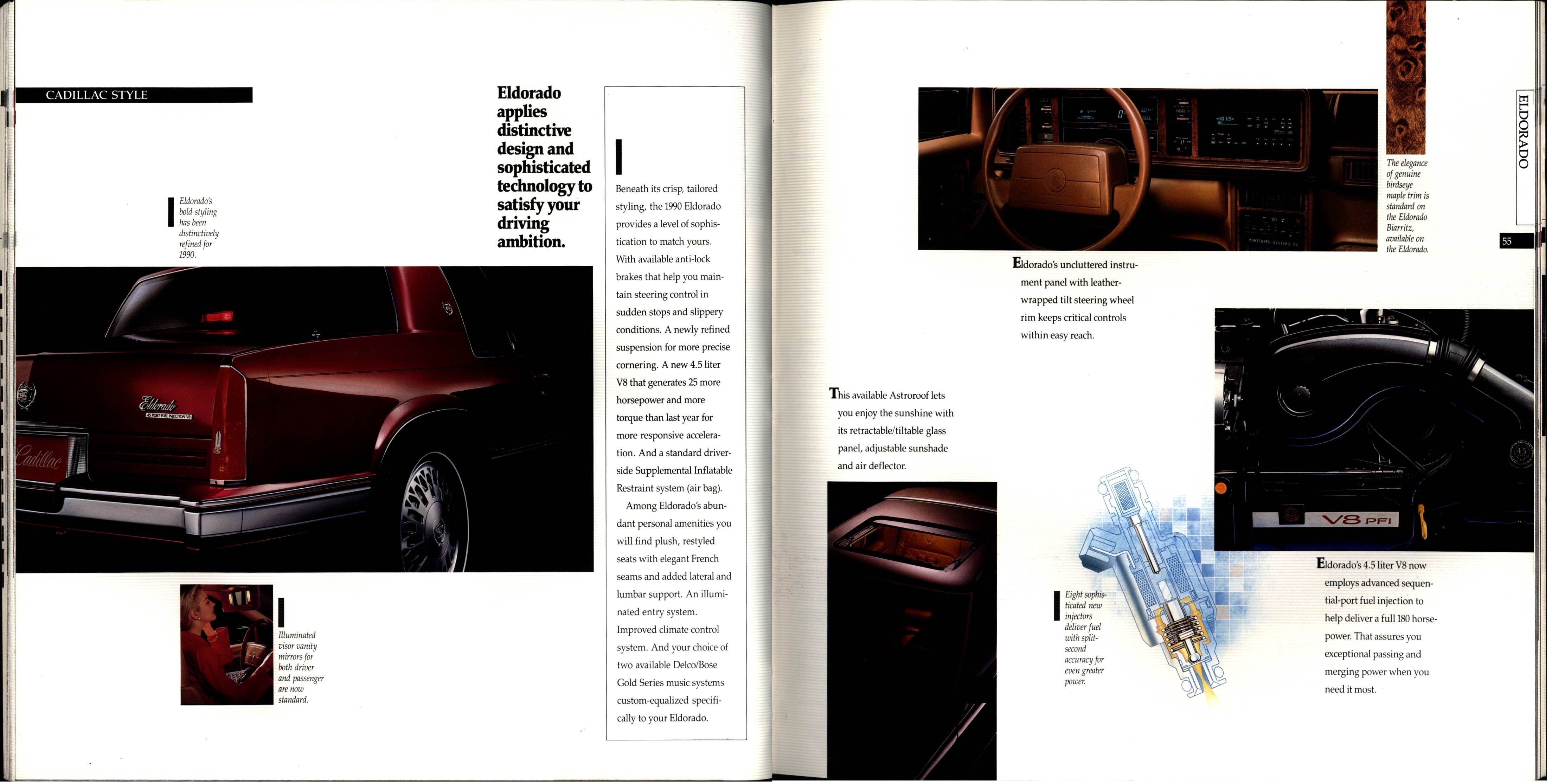 1990 Cadillac Full Line Prestige Brochure 54-55
