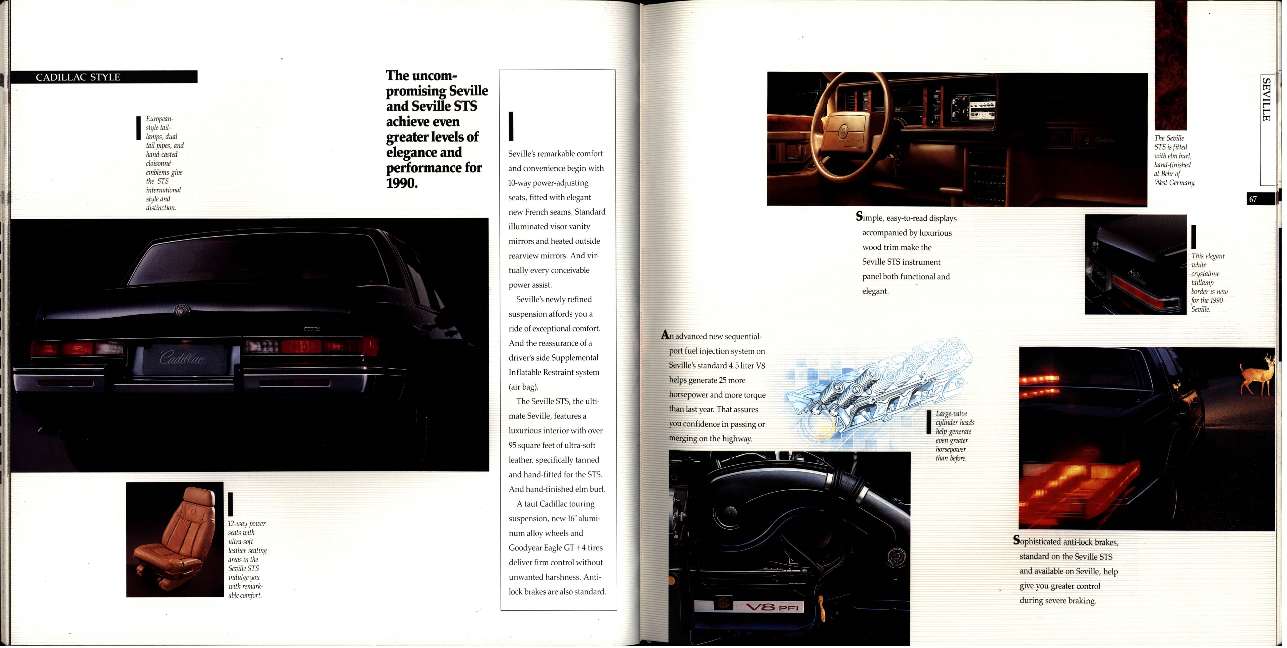 1990 Cadillac Full Line Prestige Brochure 66-67