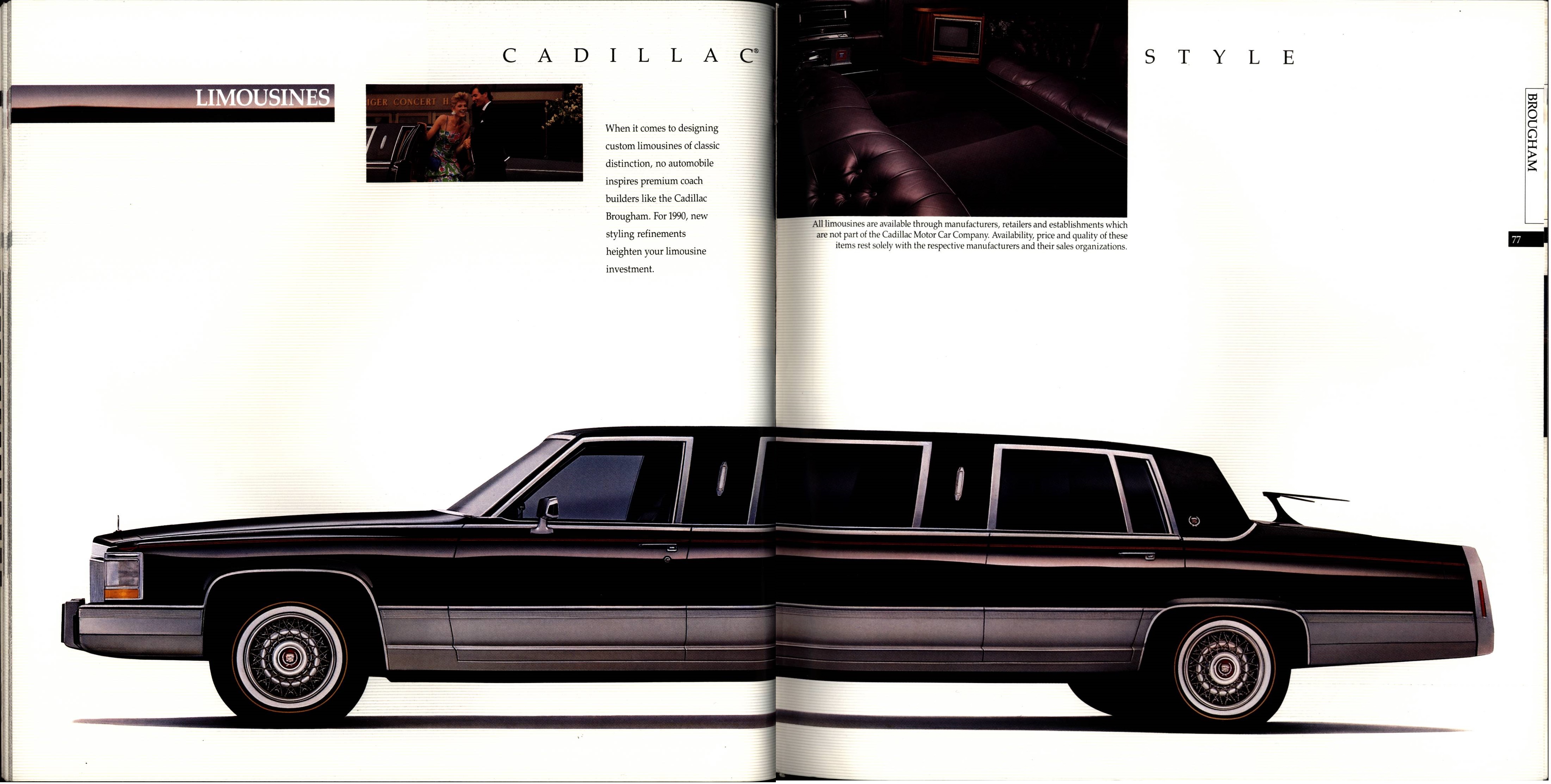 1990 Cadillac Full Line Prestige Brochure 76-77