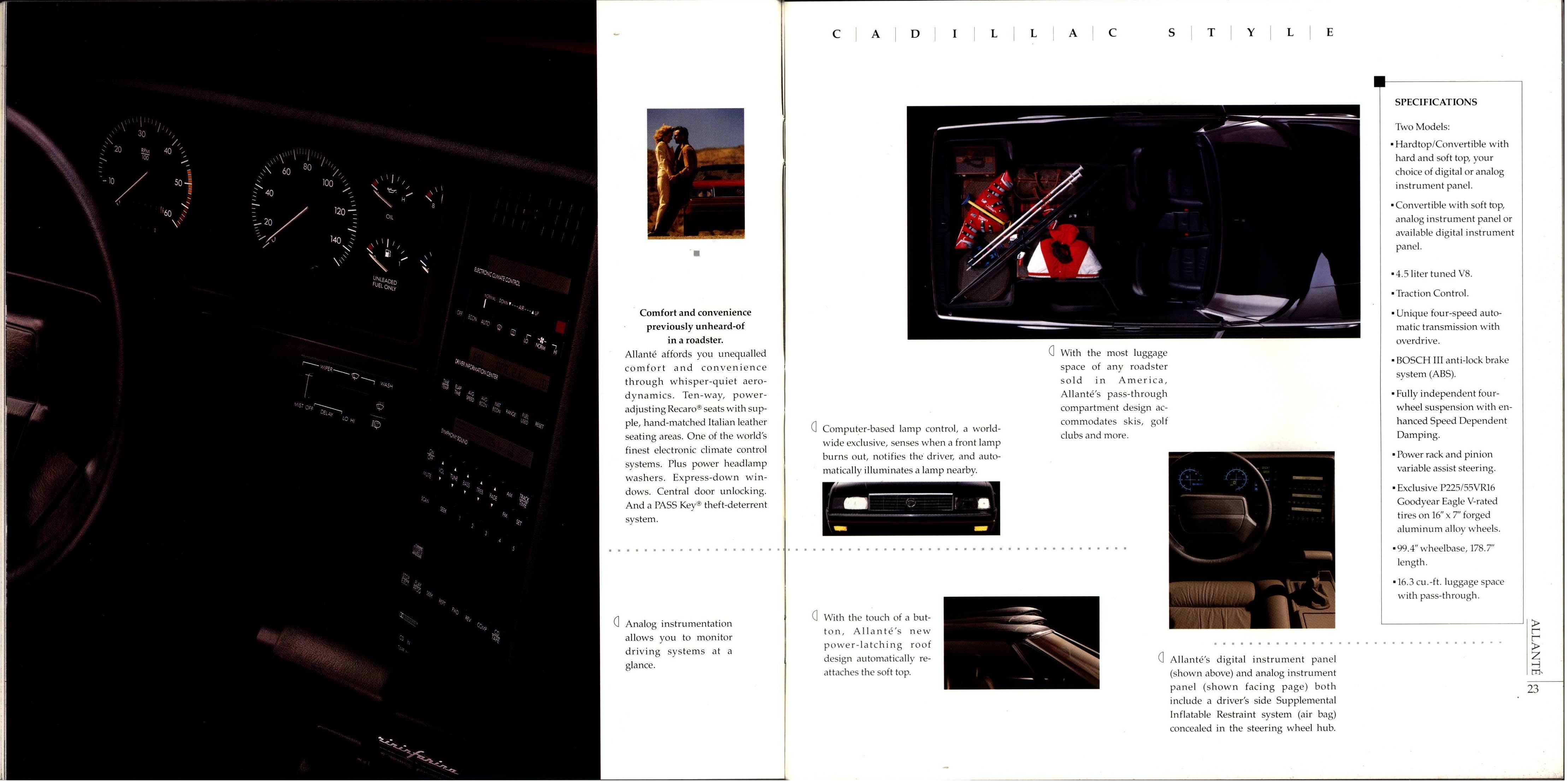 1991 Cadillac Full Line Prestige Brochure 22-23