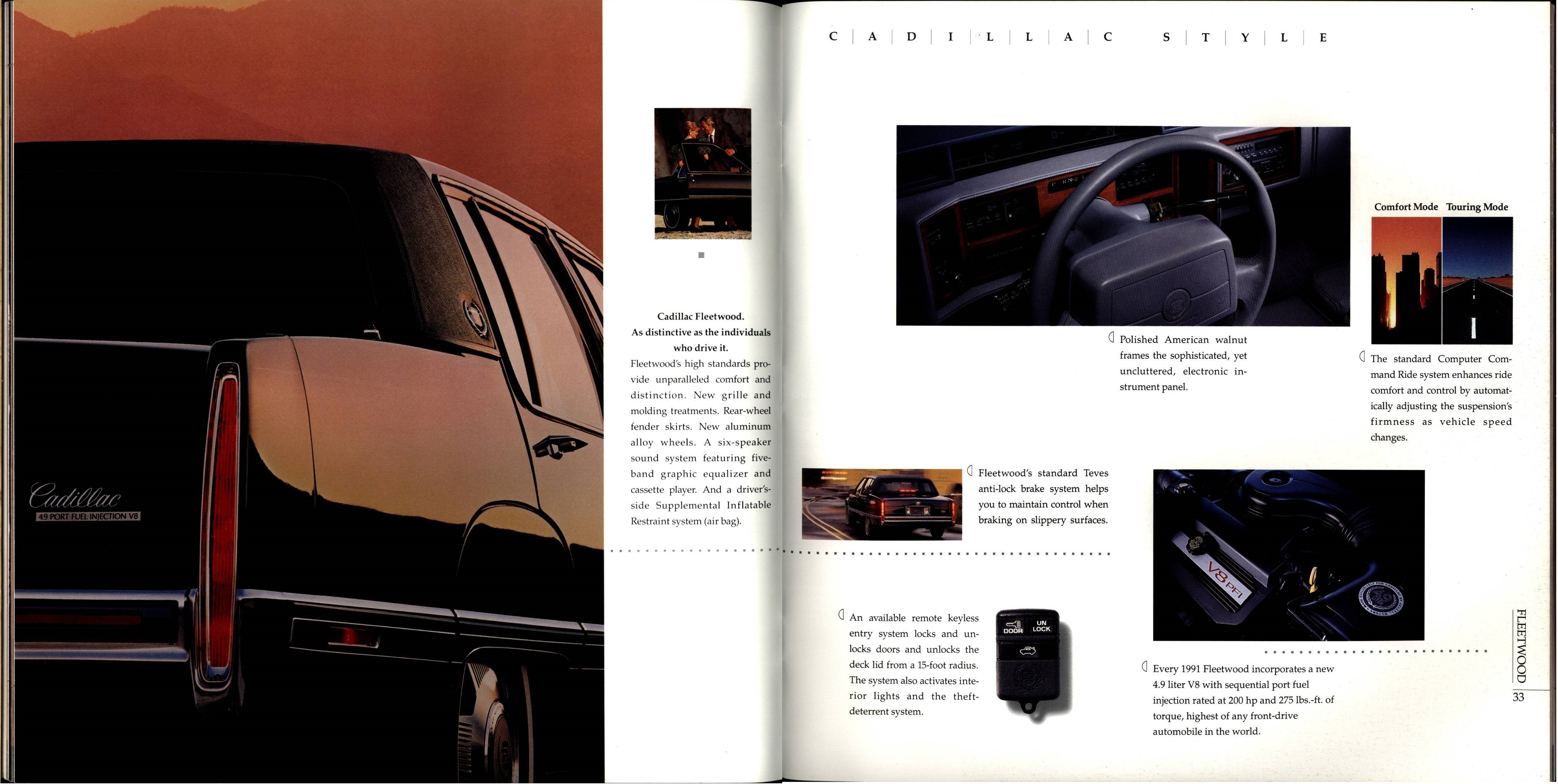 1991 Cadillac Full Line Prestige Brochure 32-33