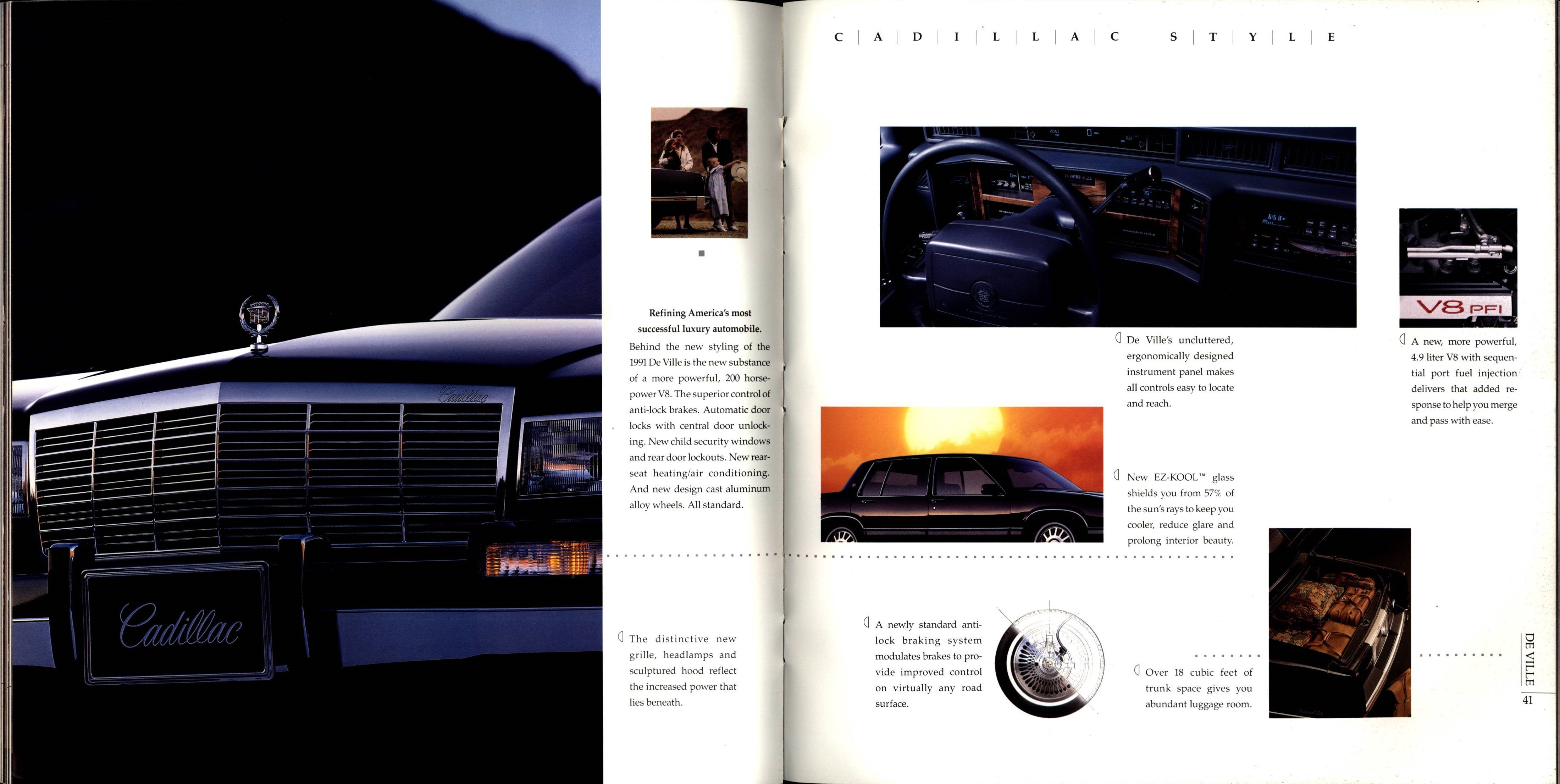 1991 Cadillac Full Line Prestige Brochure 40-41