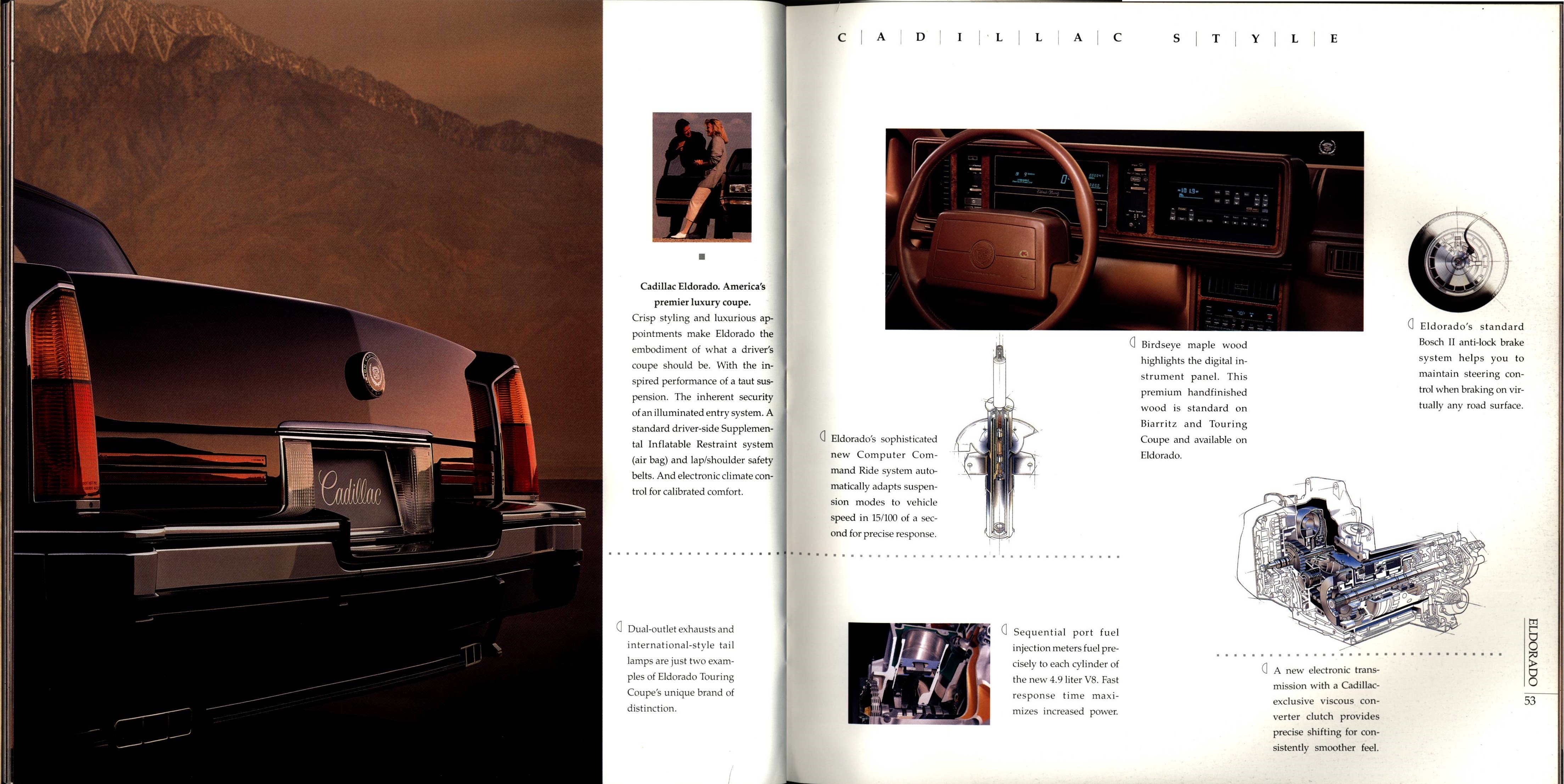 1991 Cadillac Full Line Prestige Brochure 52-53