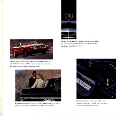 1991 Cadillac Full Line Prestige Brochure 00a-01-02