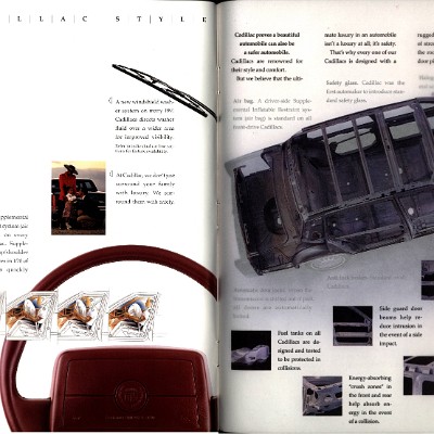 1991 Cadillac Full Line Prestige Brochure 12-13a