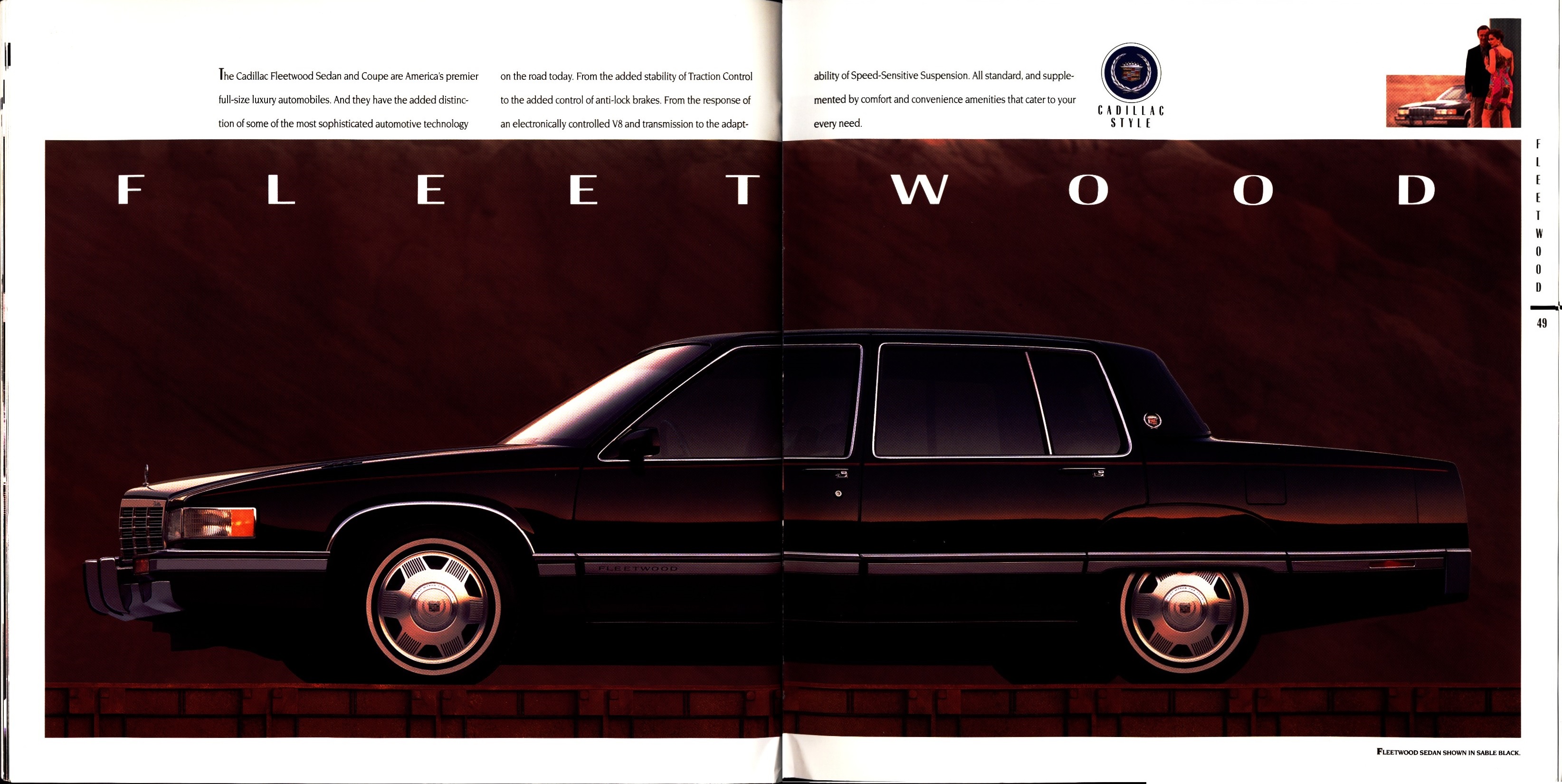 1992 Cadillac Full Line Prestige Brochure 48-49