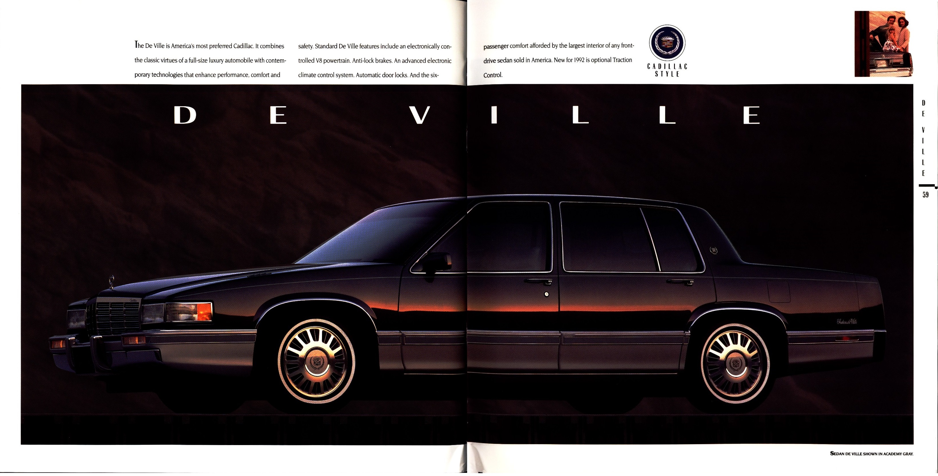 1992 Cadillac Full Line Prestige Brochure 58-59