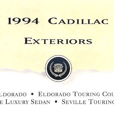 1994 Cadillac Eldorado & Seville Colors