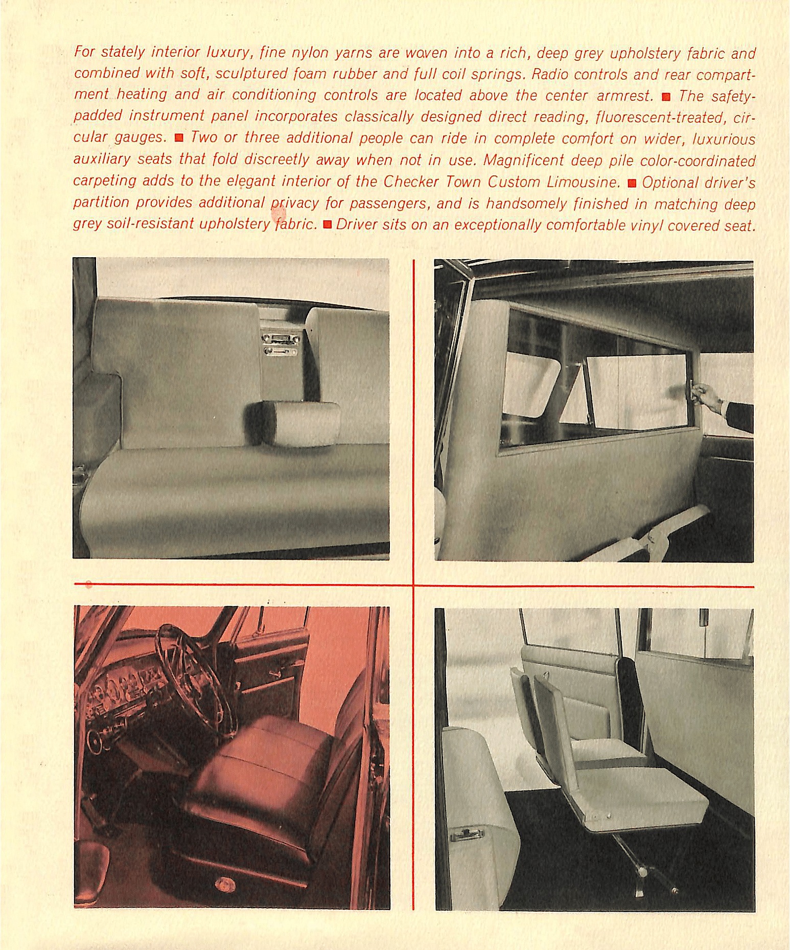 1963 Checker Town Custom Limousine Brochure 05